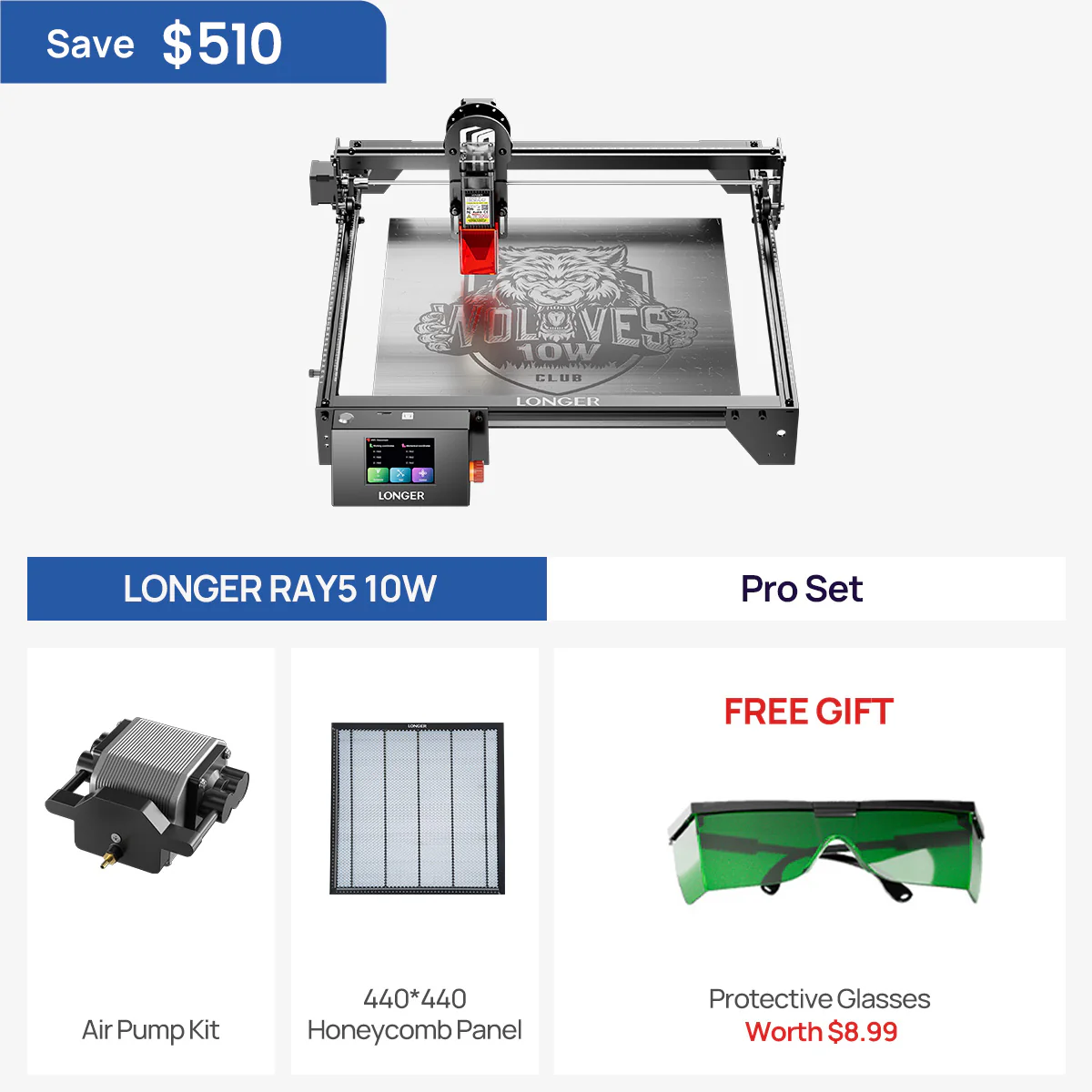 Longer RAY5 10W/20W Laser Engraver