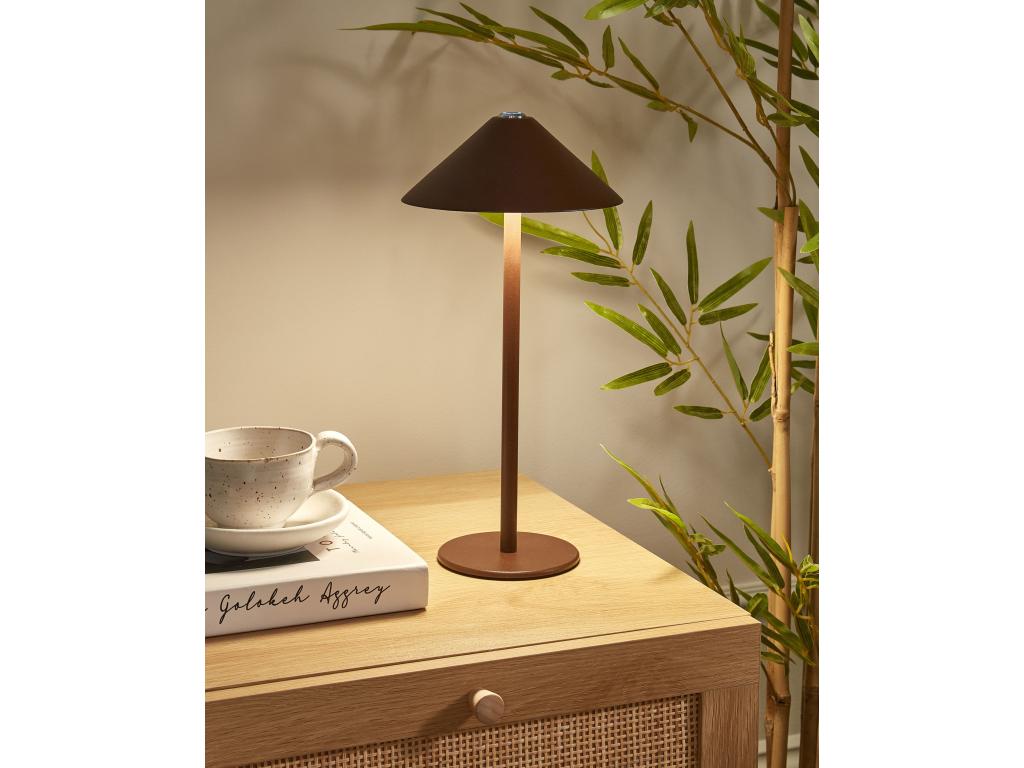 Lámpara de mesa inalámbrica FRANCOLI LED Metal Marrón