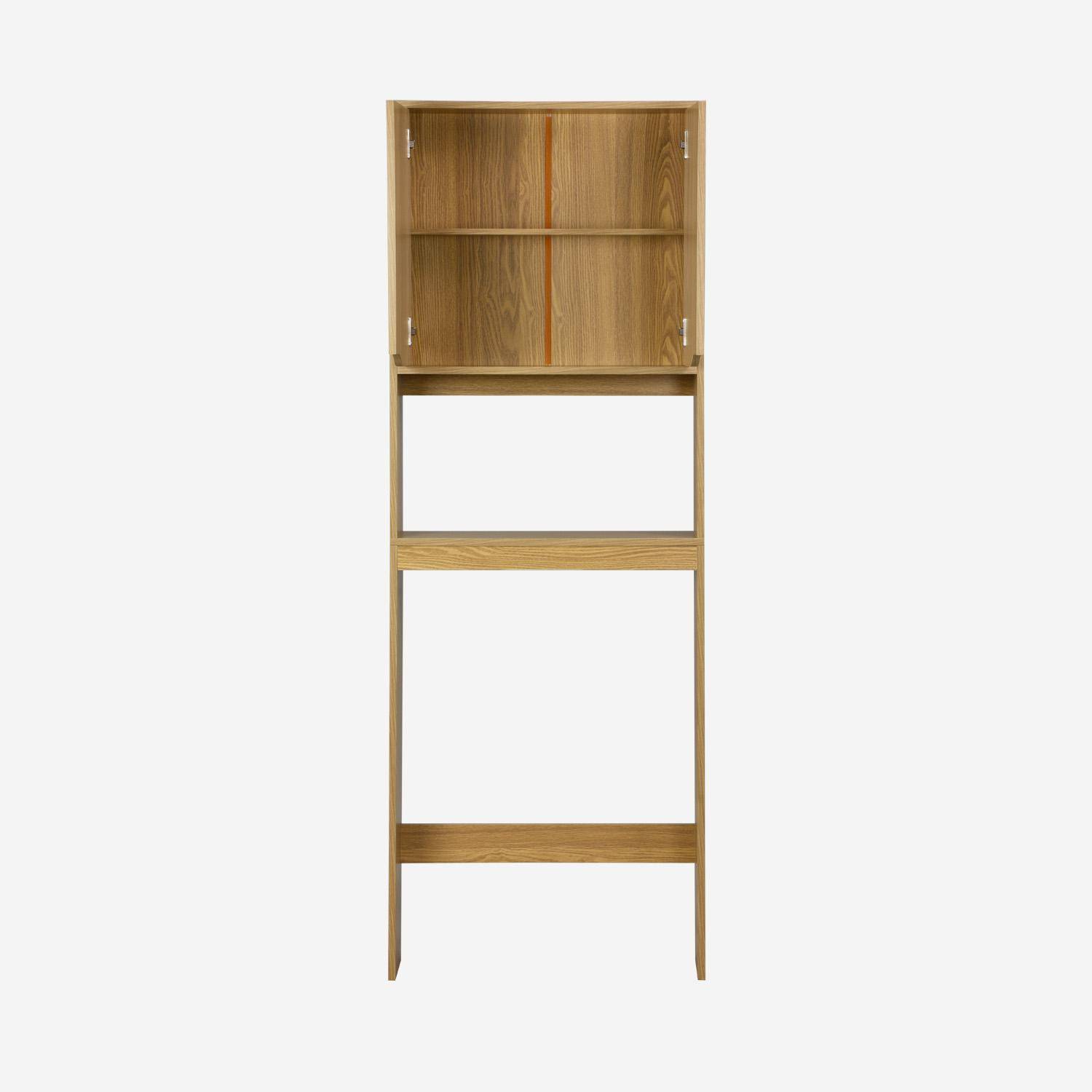Nepal - Mueble de baño/estantería vintage decorado en madera