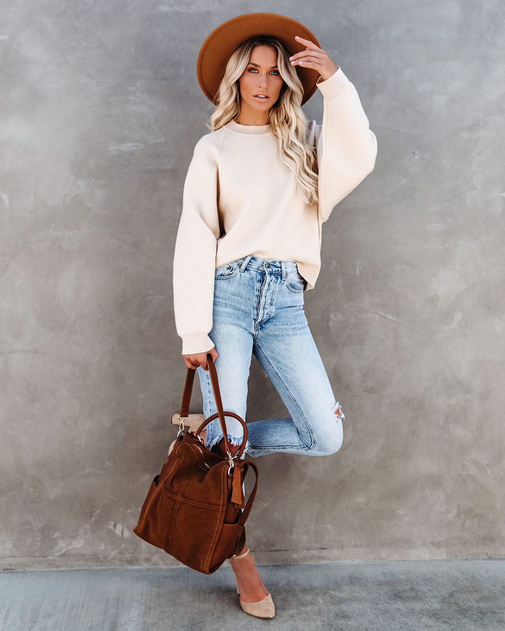 Campfire Knit Sweater - Natural - Se7enfashion