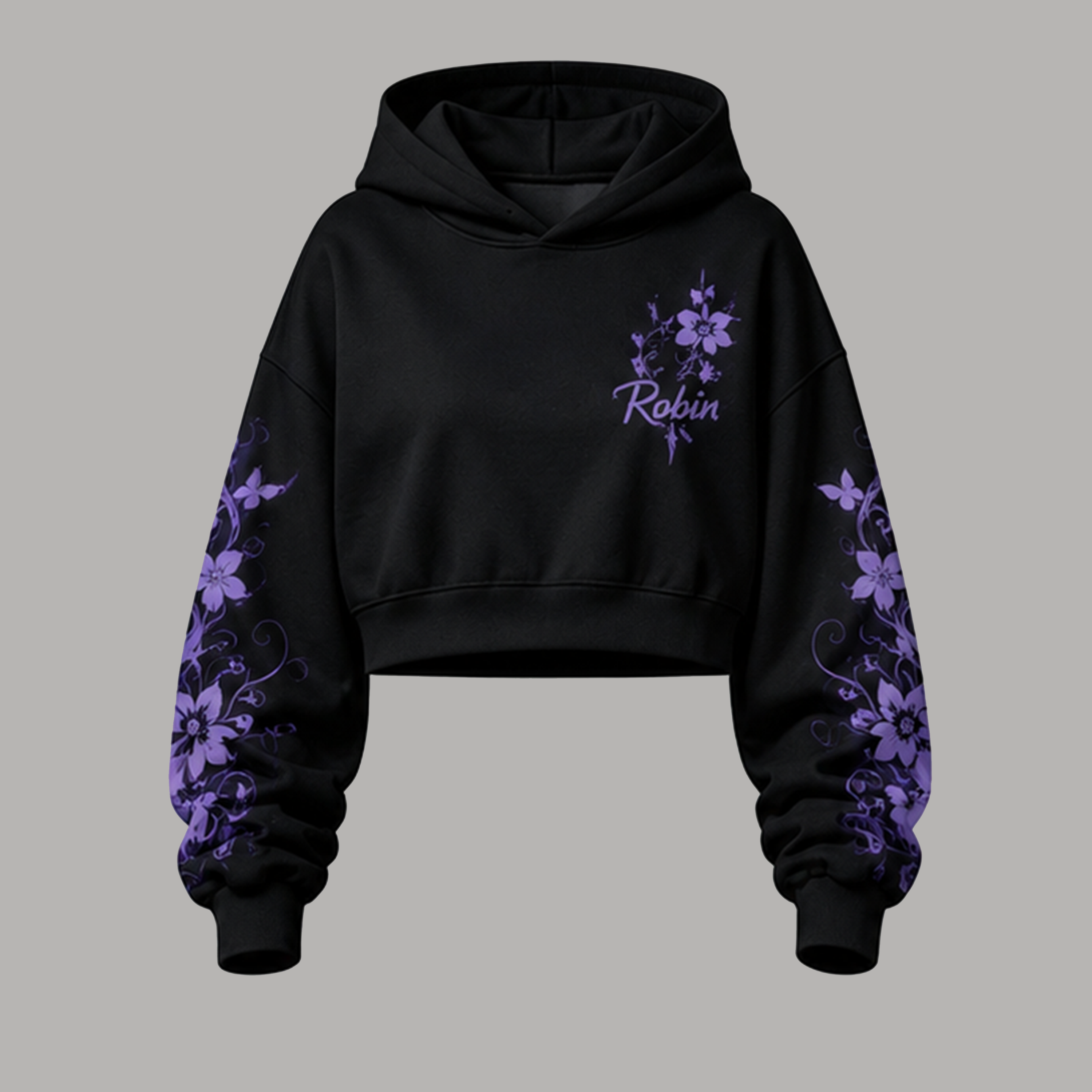 One Piece Cropped Long Sleeve Hoodie & High Waist Jogger Pants Two Piece TeeThreads Sustain the Scene with Custom Apparel