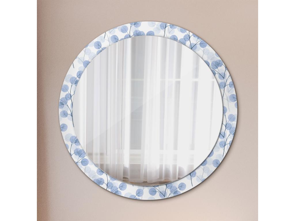 Espejo Redondo Decorativo - Hojas de Rama - 90cm