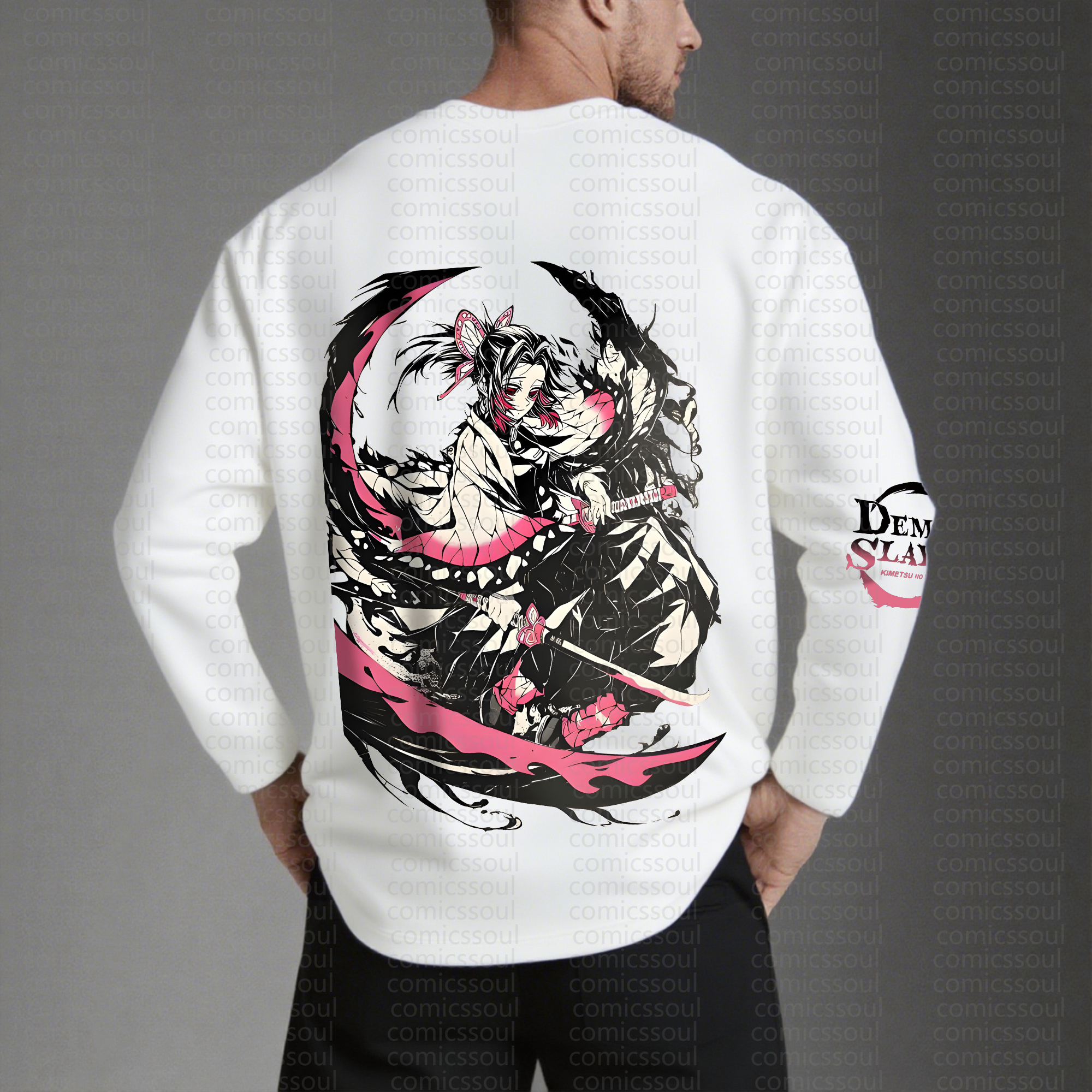 Unisex “Comicssoul” Anime Graphic Streetwear Vintage Long-Sleeved T-shirt