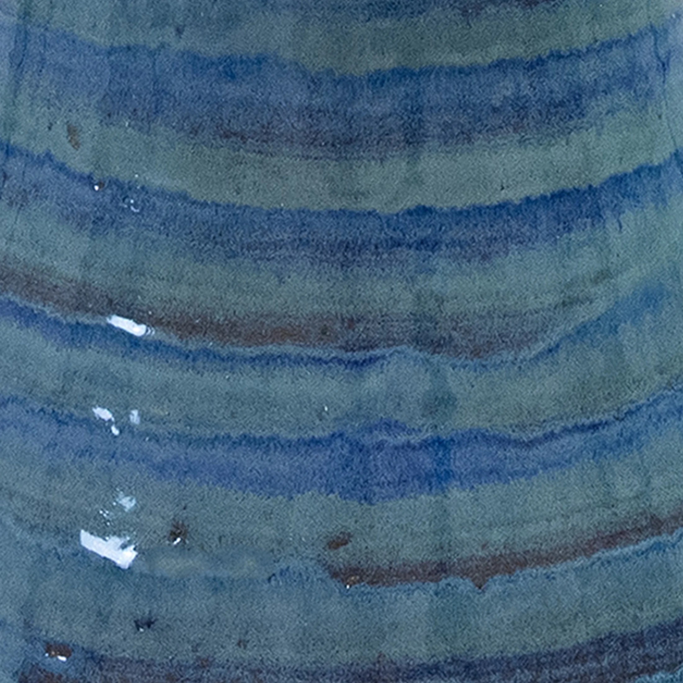 Sunnydaze Freestanding Ceramic Outdoor Bird Bath, Glazed, UV-Resistant Galaxy Blue Finish - Image 24