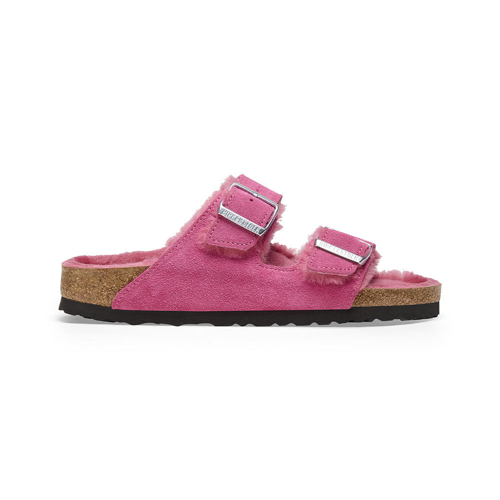 Birkenstock - Sandales Arizona en Fourrure - Rose