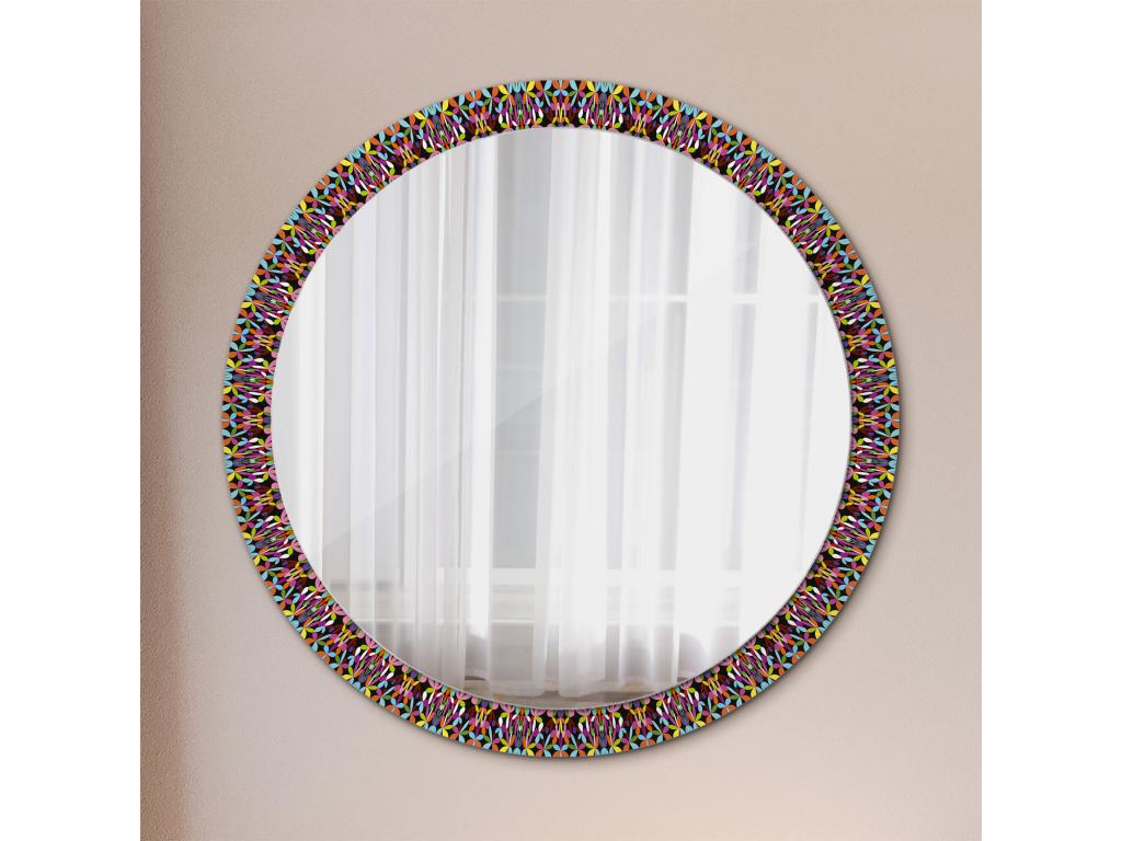 Espejo redondo decorativo - Motivo Mandala - 100 cm