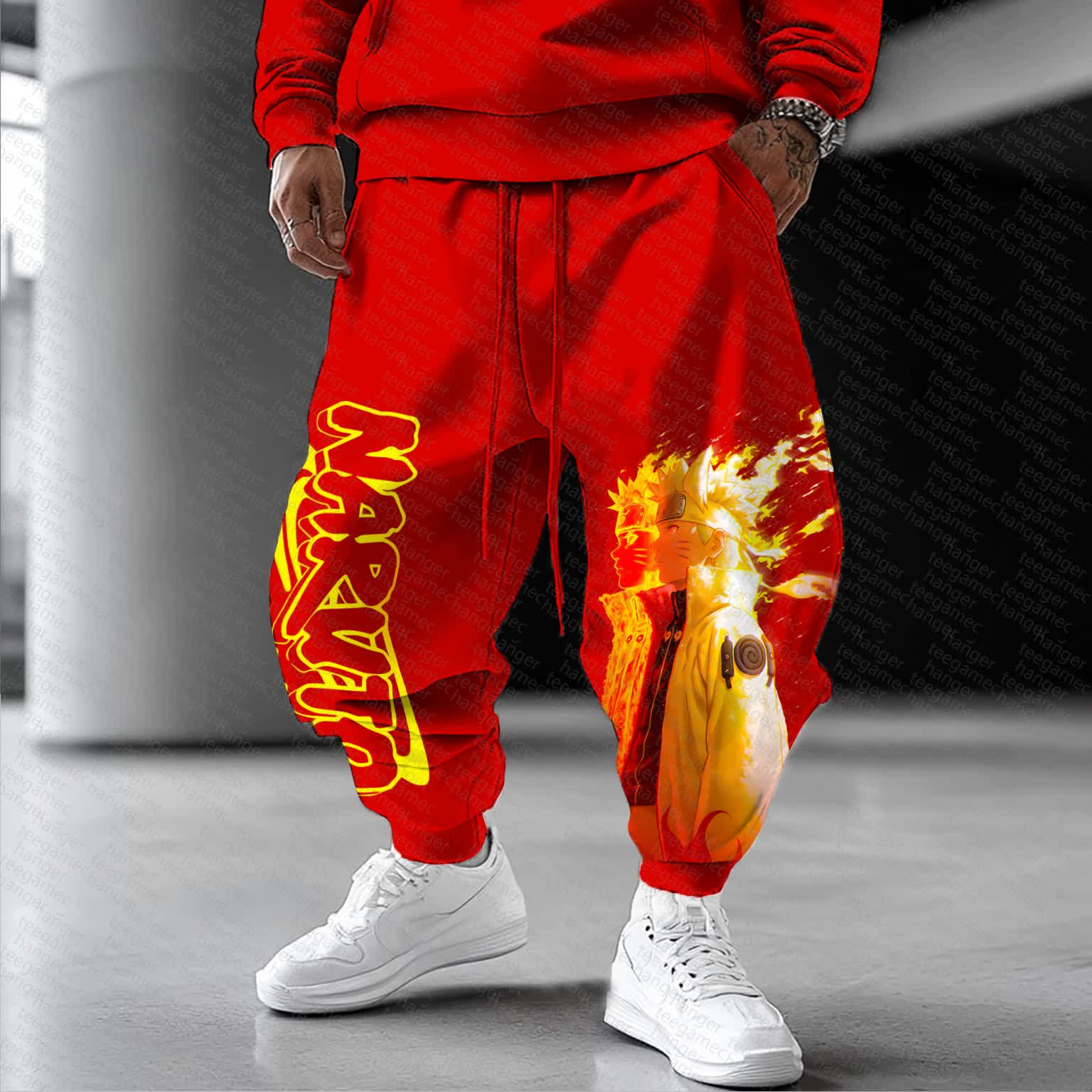 Unisex   Casual Anime Streetwear Pants