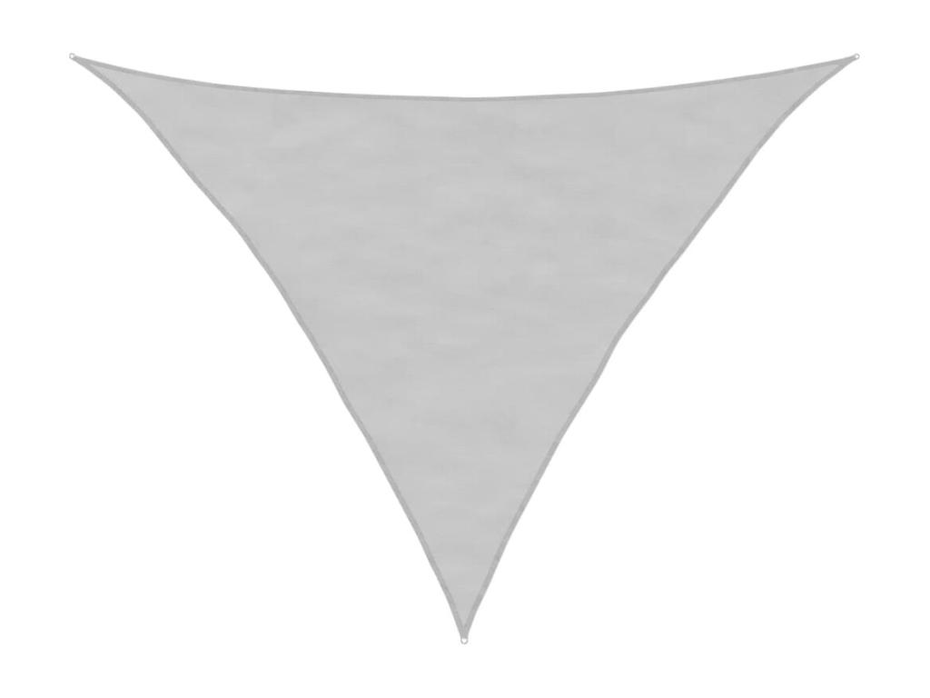 Vela de sombra gris claro 2,5x2,5x3,5 m 100% poliéster oxford