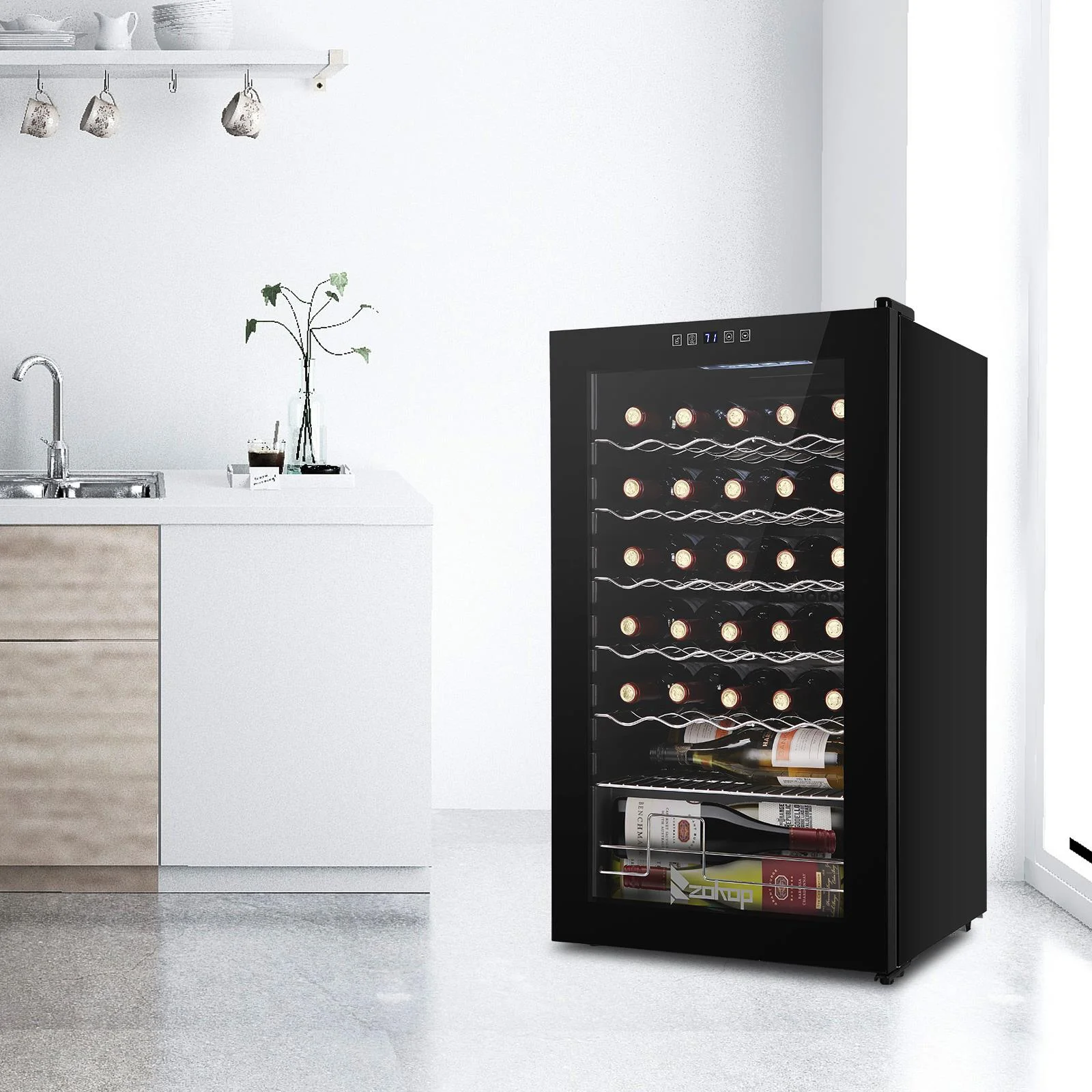 Ktaxon 18 Bottle Compressor Wine Cooler Freestanding Wine Fridge, Fast Cooling, Low Noise - Image 34