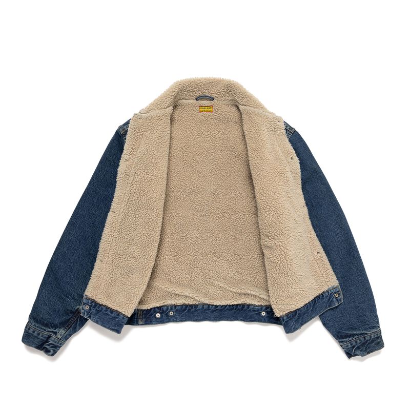HUMAN MADE BOA LINED DENIM JACKET