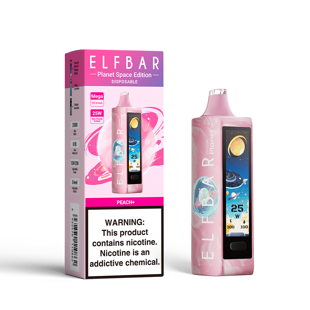 ELF BAR PLANET 25K cigarette électronique jetable rechargeable (toutes les saveurs)