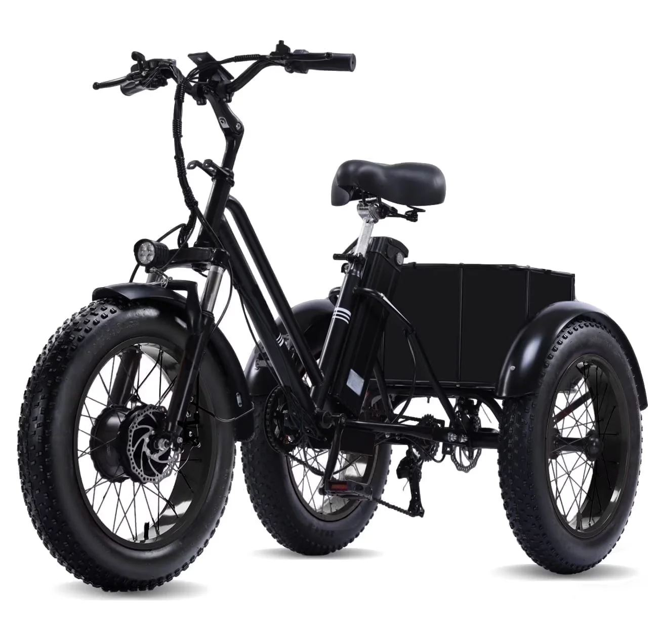 YEBEI Folding Electric Tricycle for Adults, 500W Motor, 48V15AH Lithium Battery, 20 x 4.0 in Fat Tires - Image 4 YEBEI Folding Electric Tricycle for Adults, 500W Motor, 48V15AH Lithium Battery, 20 x 4.0 in Fat Tires - Image 4