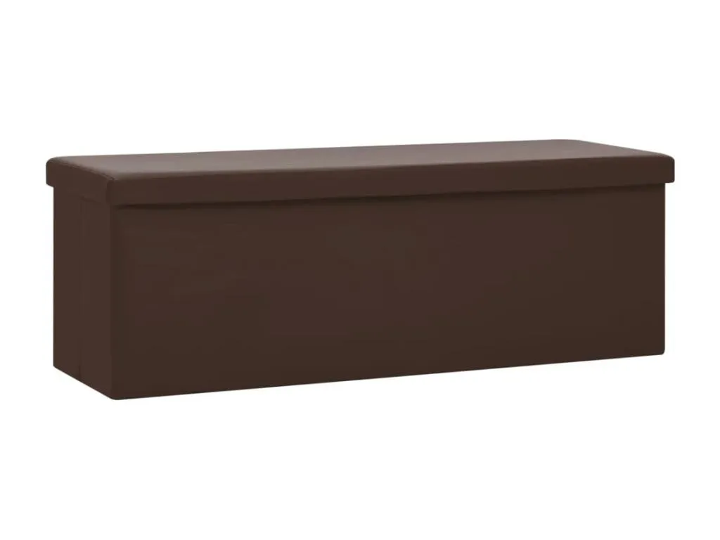 Banco de almacenamiento plegable PVC marrón xuy3624752