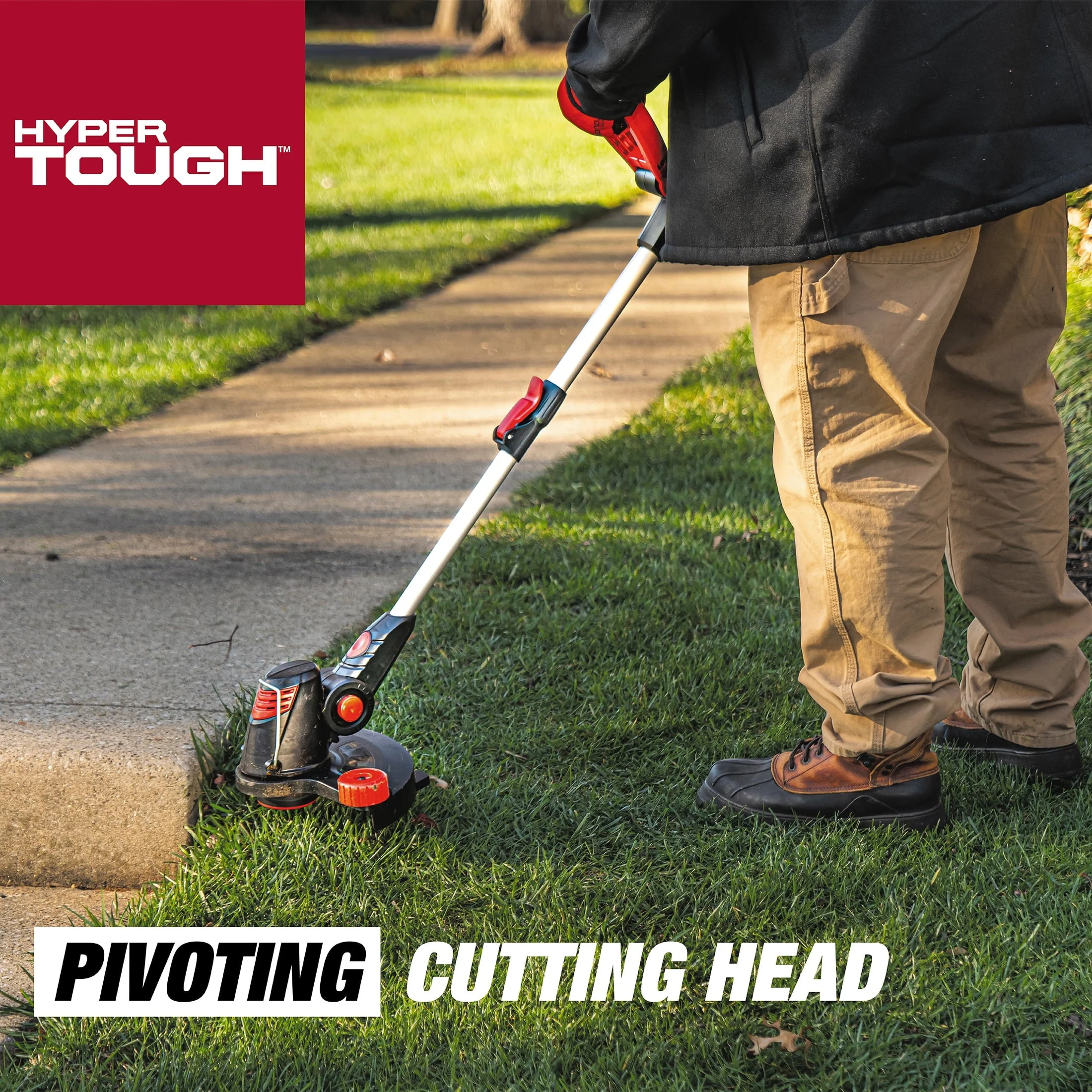 Hyper Tough 20V Max Cordless 12-inch String Trimmer, HT21-401-003-02 - Image 5