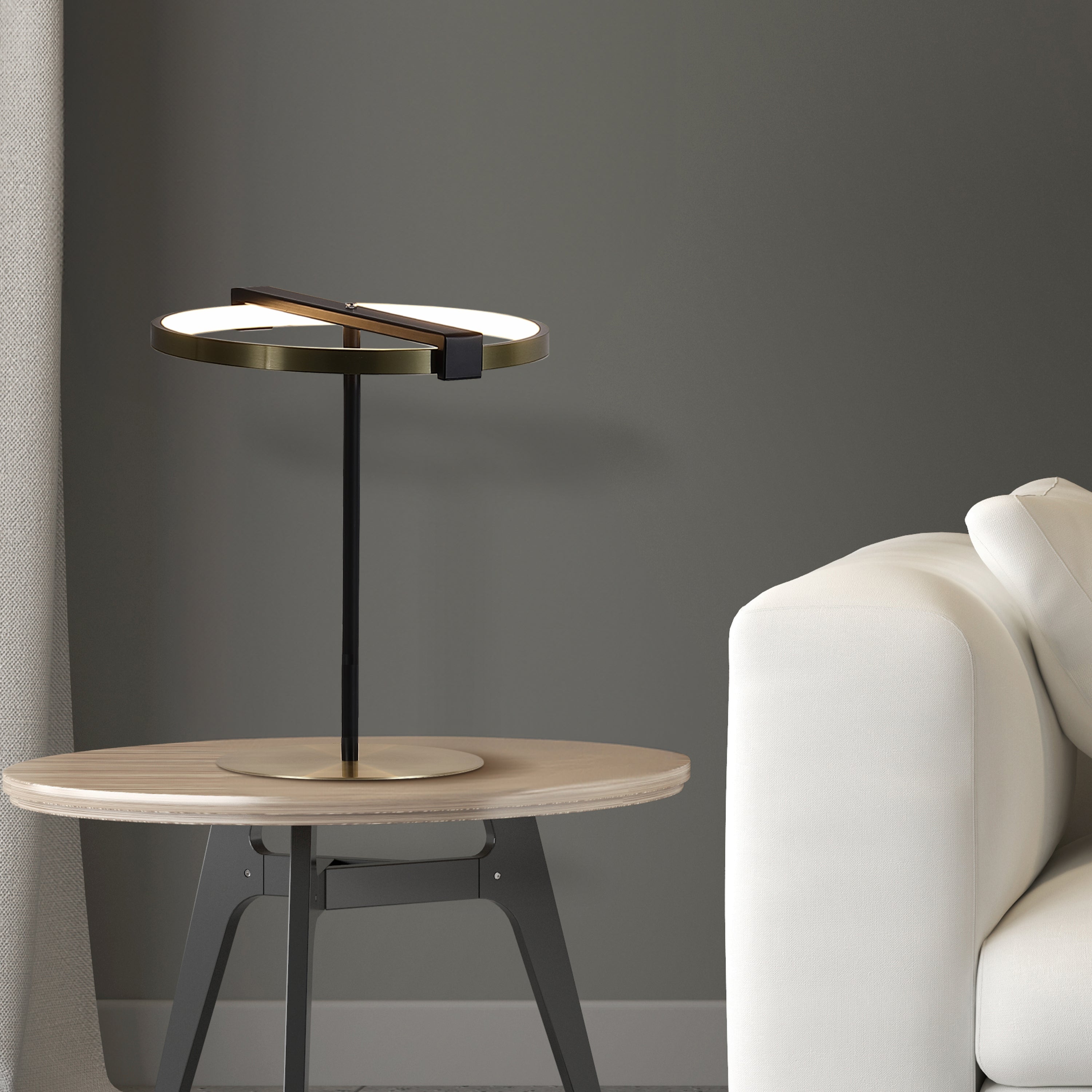 Searchlight Aerial Tafellamp - Goud