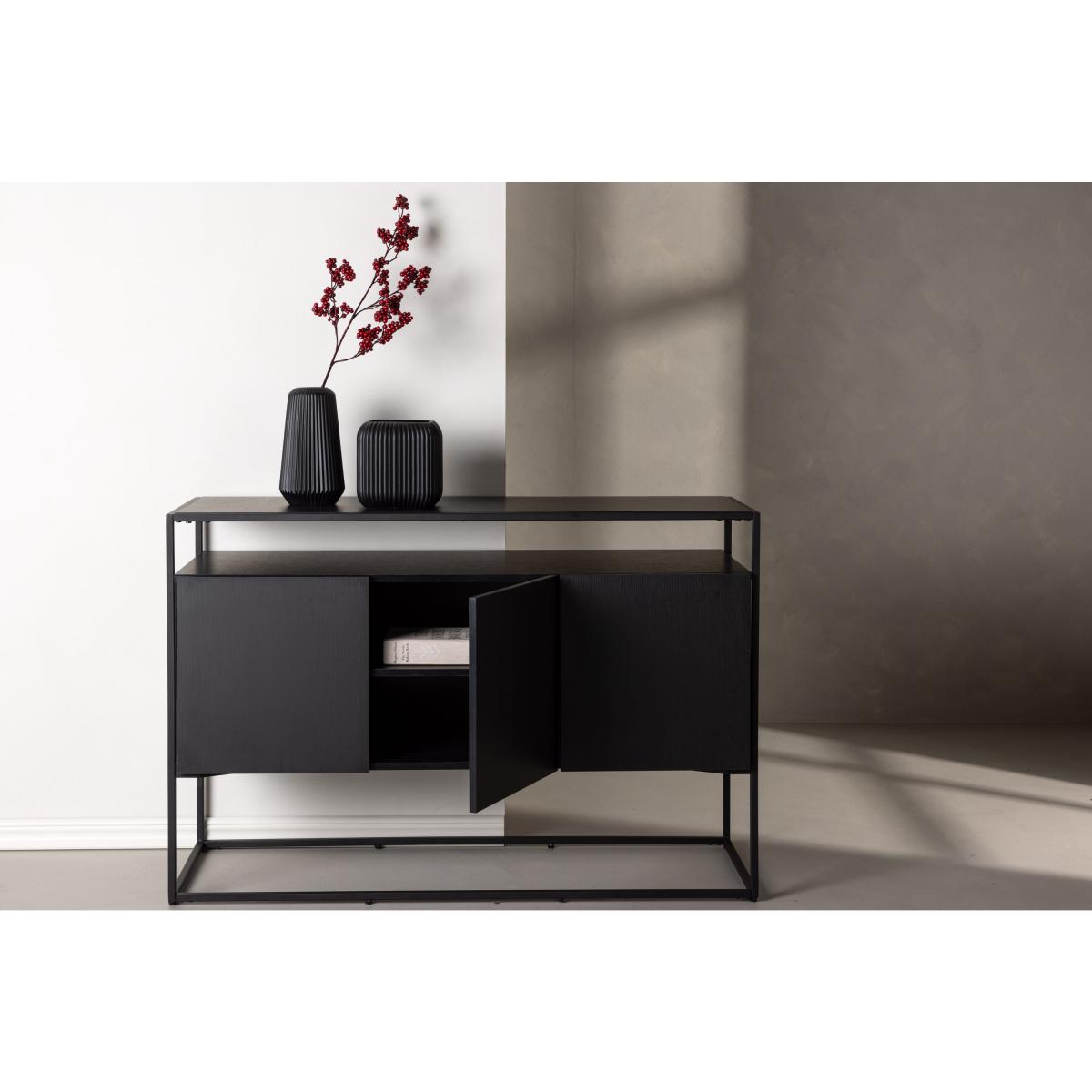 Svea - Soko dressoir - 120 cm - zwart