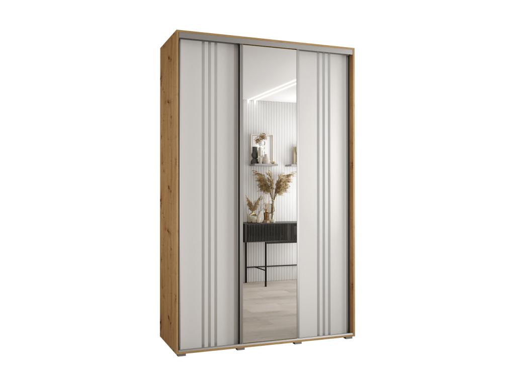 ARMARIO 7 DE PUERTAS CORREDERAS 235 - 2/150/45 3 puertas Negro/Blanco/Hominor