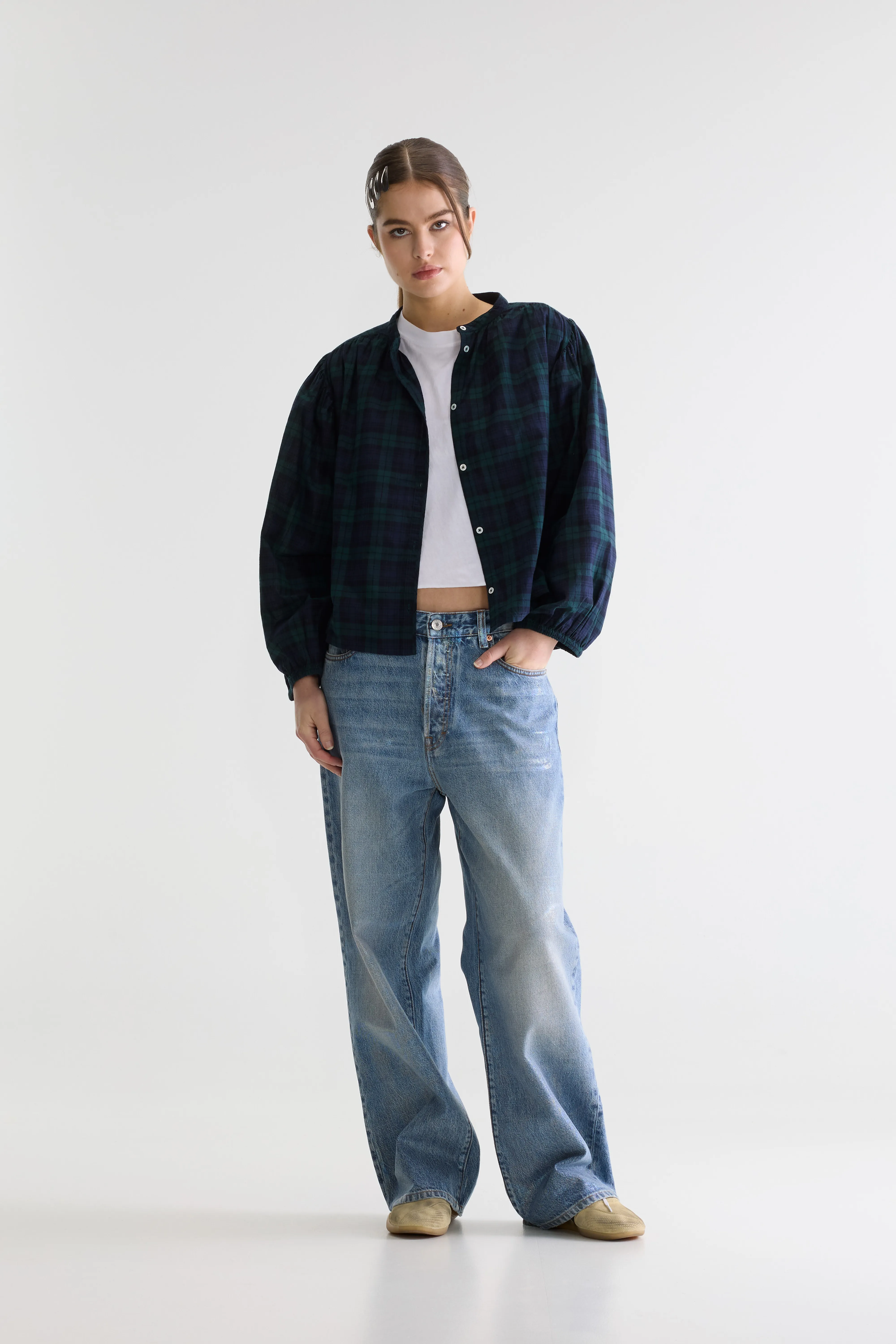 Bellerose Cherry checked blouse (261 / W / CHECK A)