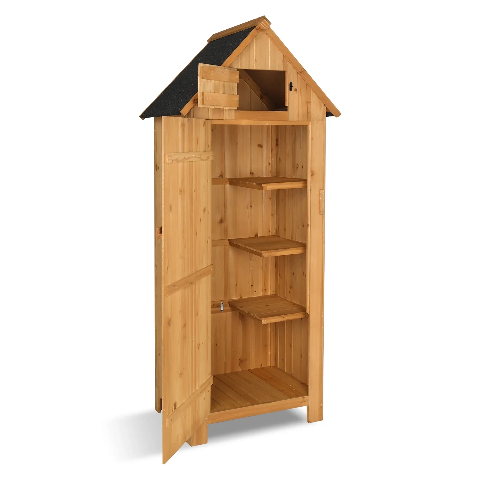 Zimtown Fir Wood Garden Storage Shed, 70.47