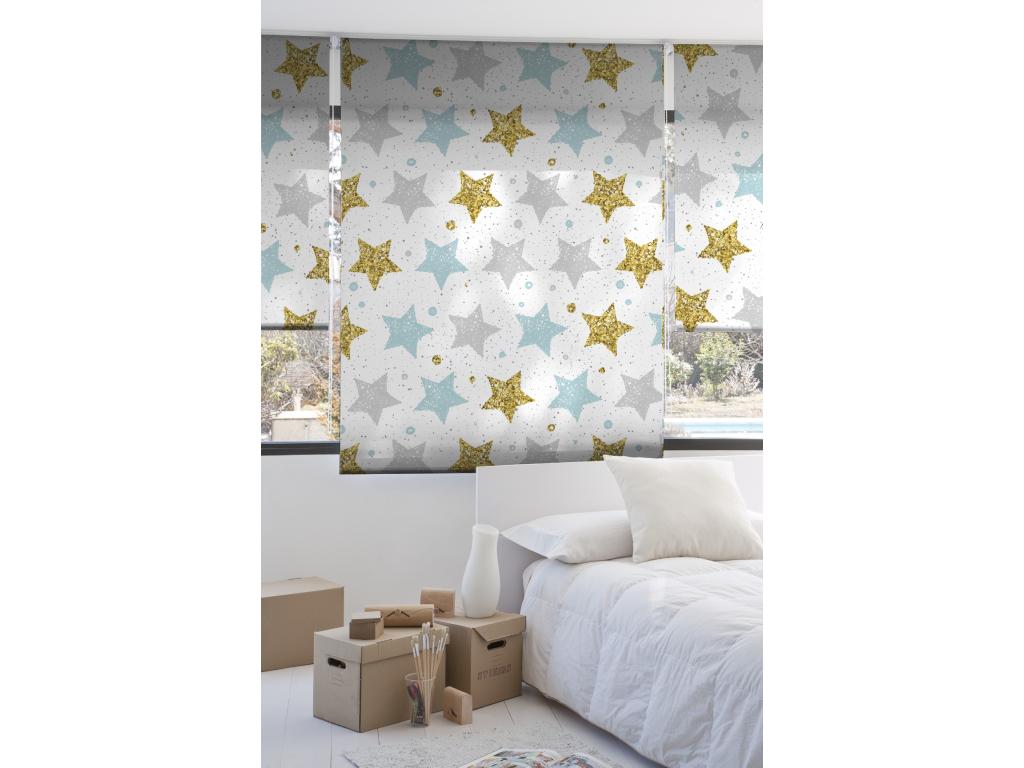 Laocacasas | Estores Personalizados Easyfix INFANTILES | 100 x 150 cm (Ancho por Alto) Tamaño de Tela 97 x 150 cm | Modelo I-111 Color Unico