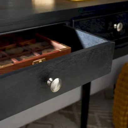 2-Drawer Console Table with Elegant French Country Design