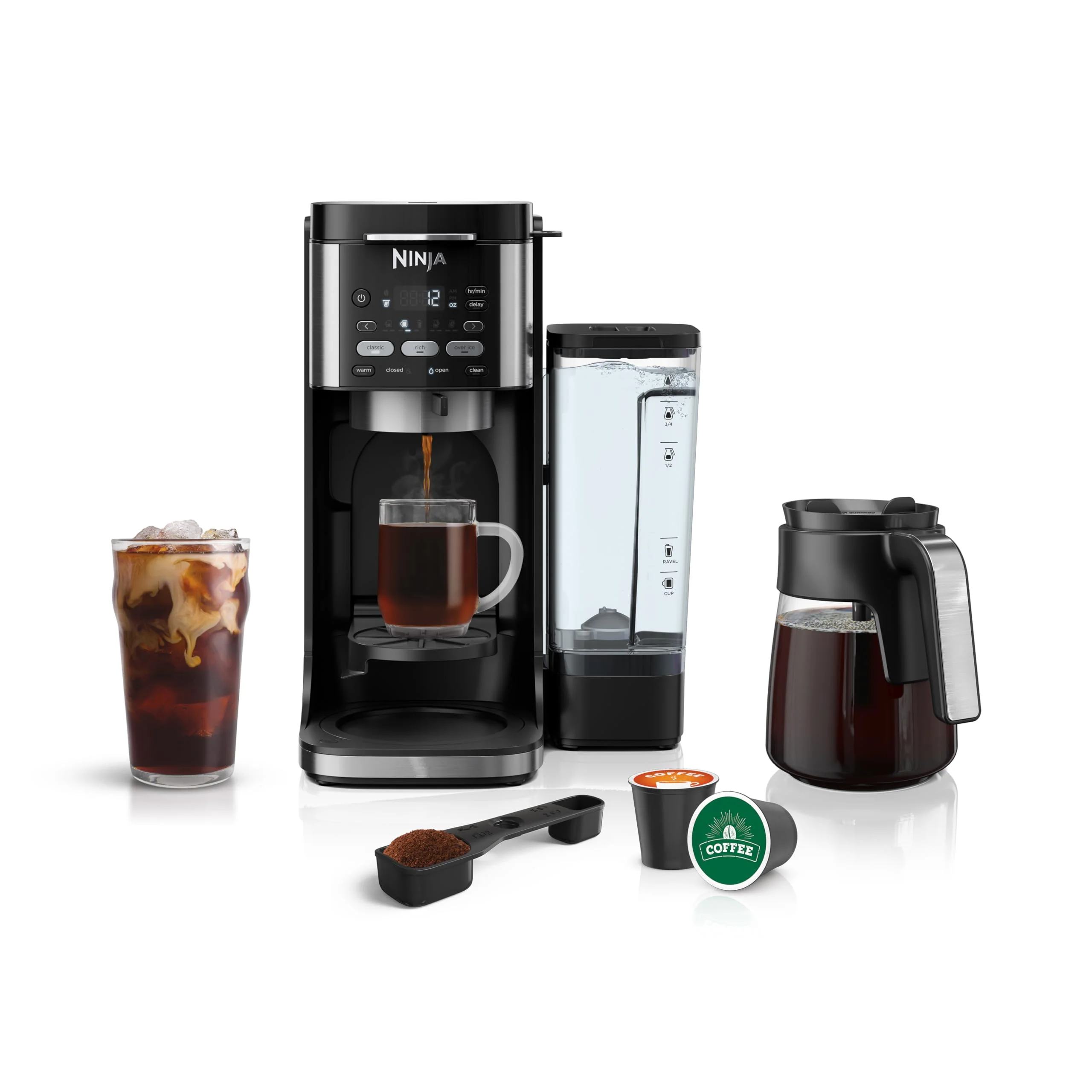 Ninja Drip Coffee Maker With K Cup Combo, DualBrew Pro Specialty Coffee System, Coffee Machine Compatible with K-Cup Pods, 12 Cup Single Serve Coffee Makers with Paper Filter, CFP301 Frother? F - Image 17