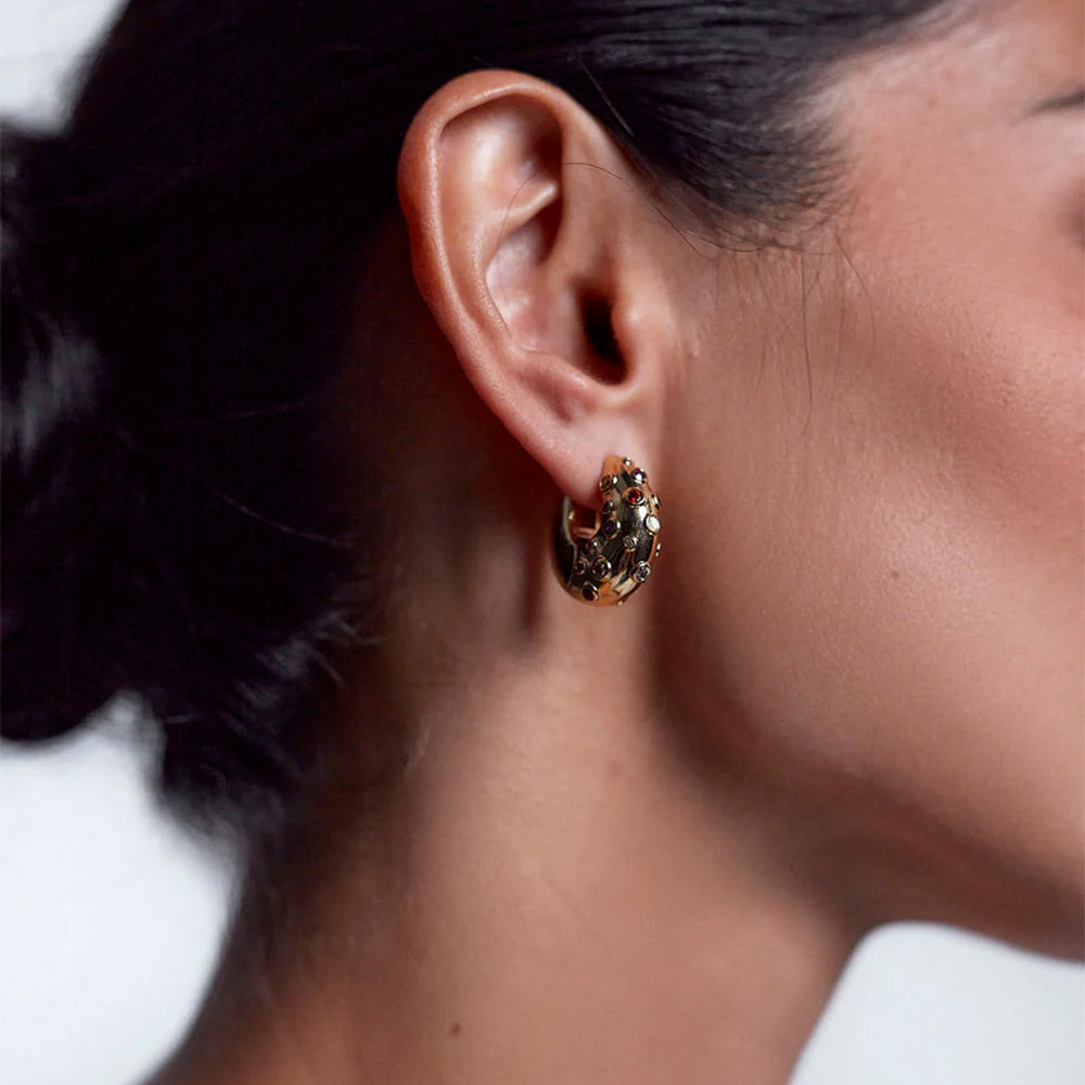 Anni Lu - Boucles d'oreilles Crystal Bay Hoop - Doré