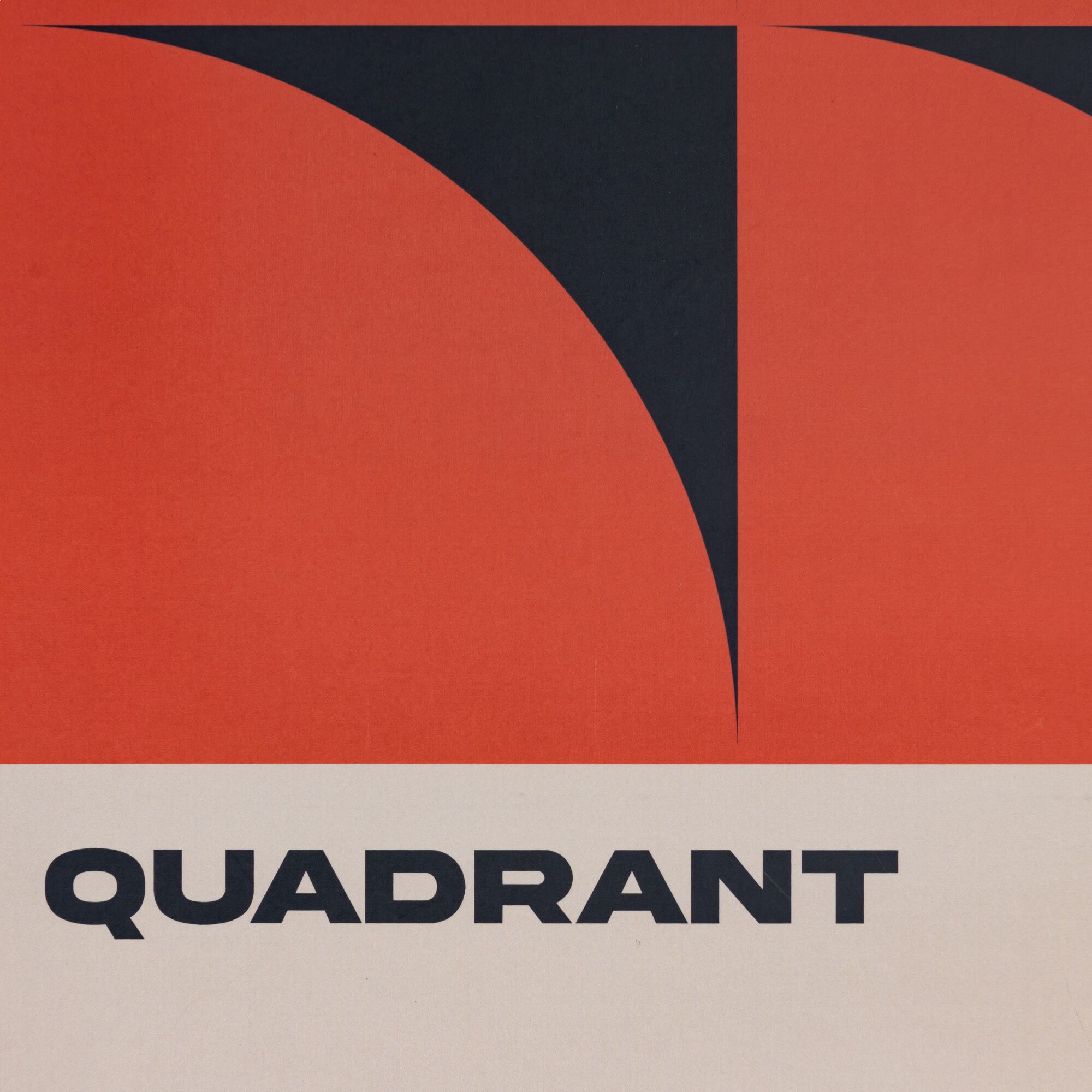 QUADRANT FORM - Affiche graphique 30x40cm - terracotta