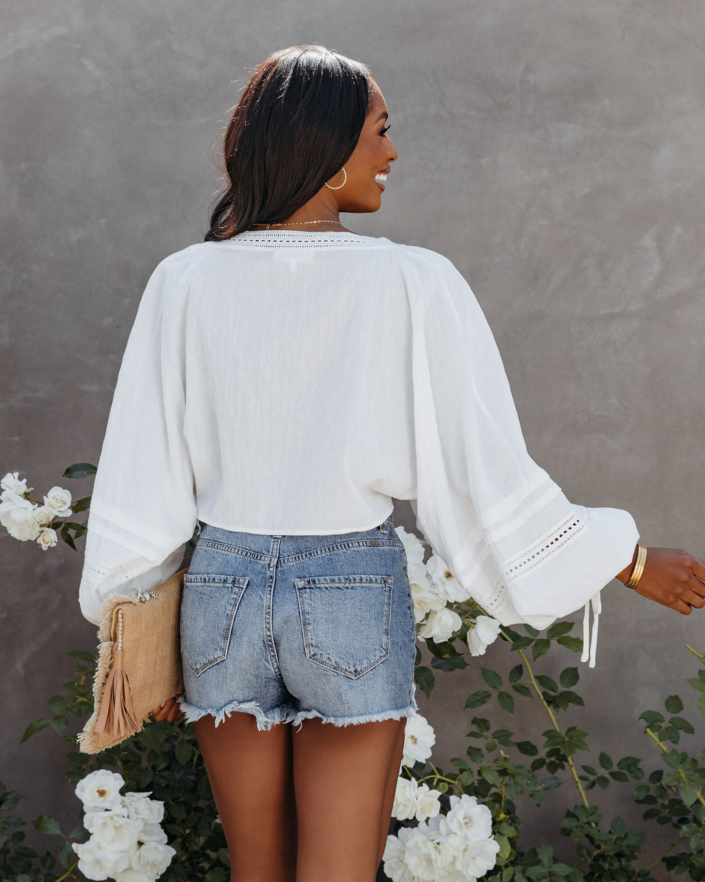Rowan Cotton Adjustable Billowed Crop Top - FINAL SALE - Se7enfashion