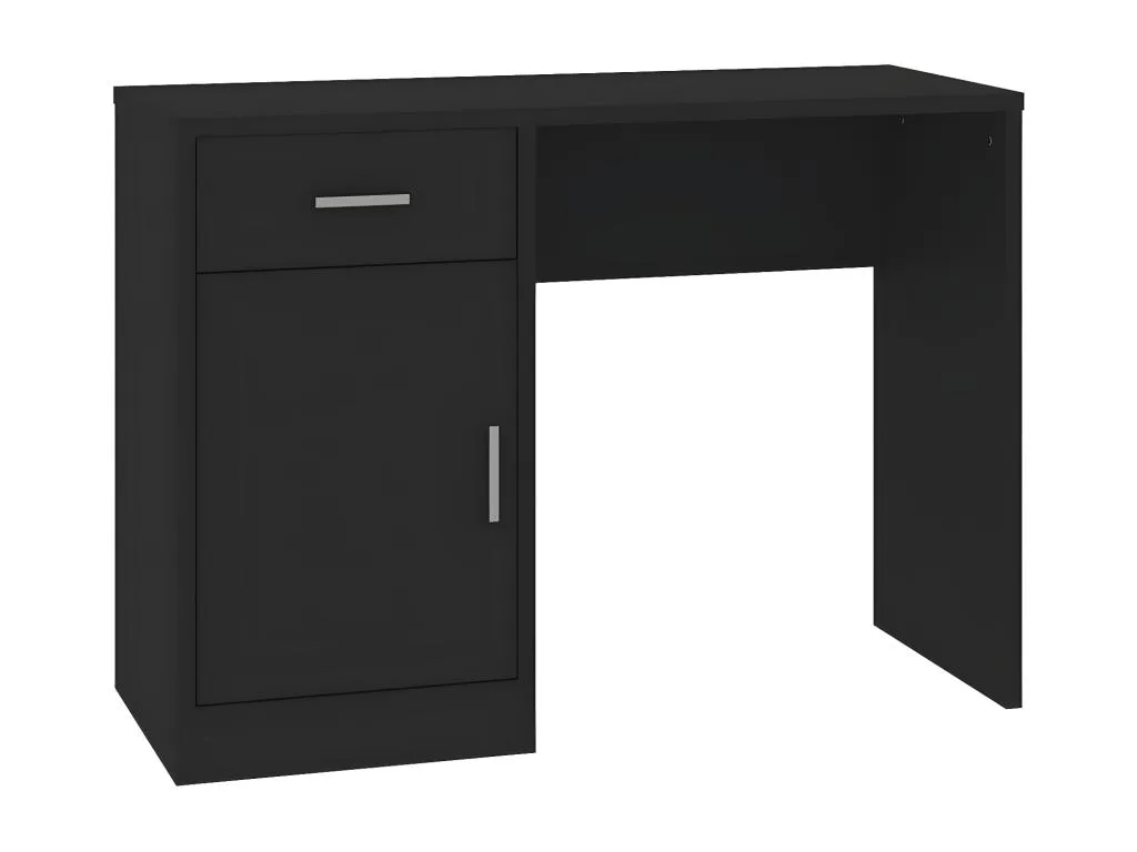 Escritorio con cajón y armario Decoesp negro 100x40x73 cm 76517RPSA