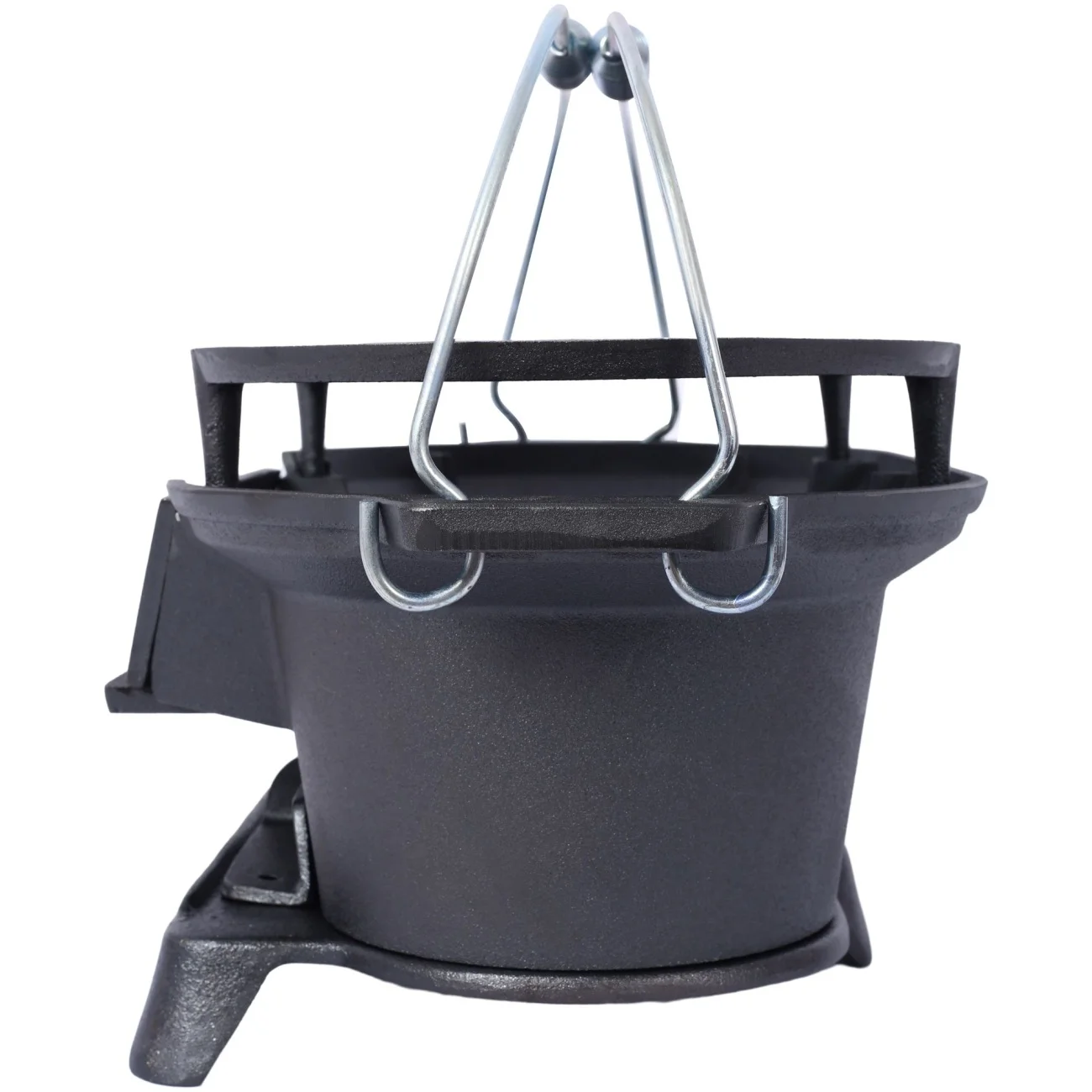 Hibachi Grill, 16" Portable Cast Iron Outdoor Tabletop Grill, Handled Mini Japanese BBQ Charcoal Stove, Small Durable Camping Cast Iron Grill with Grate Hook - Image 15