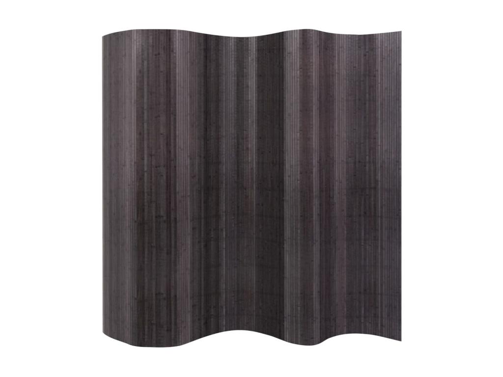 Biombo divisor de bambú gris 250x165 cm