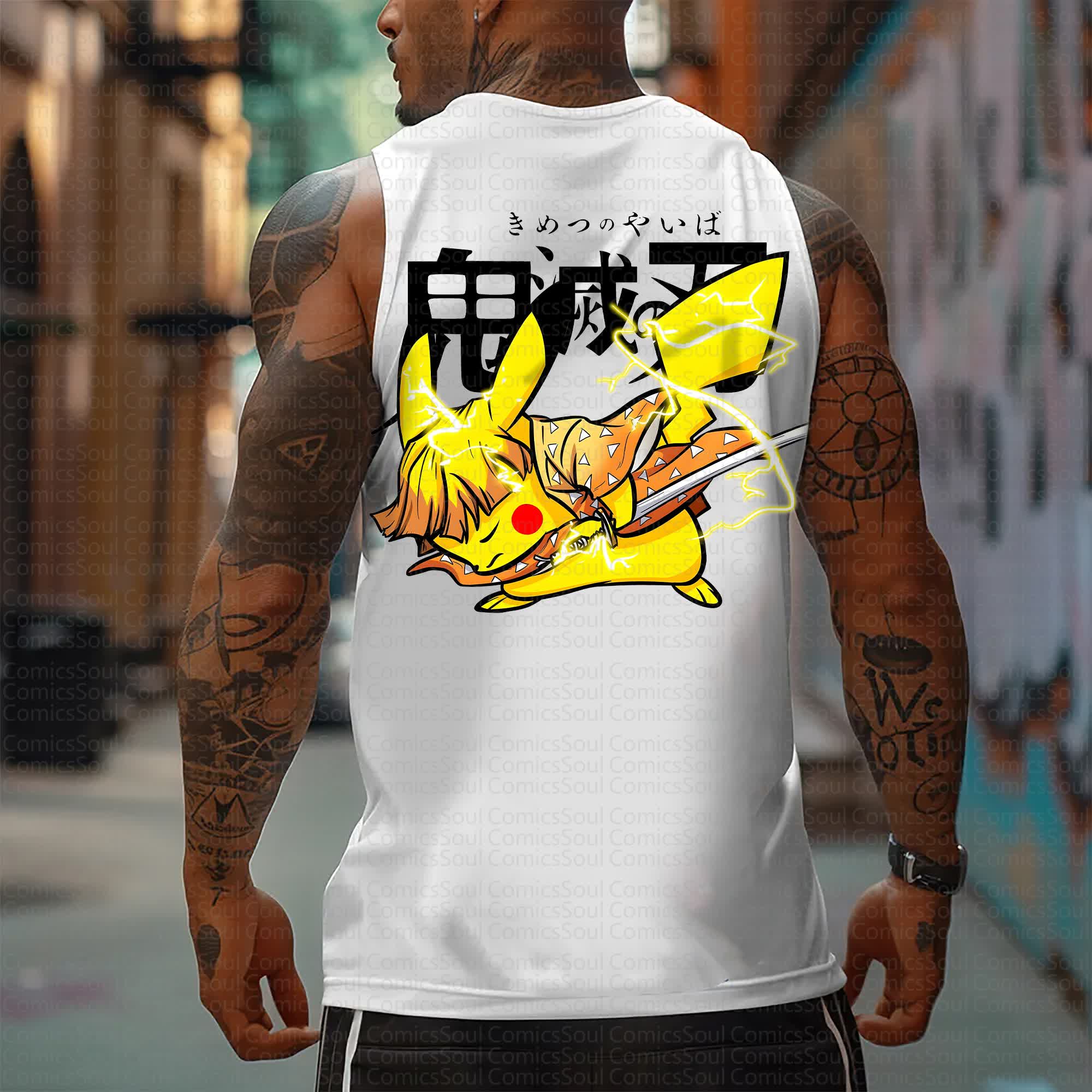 Unisex “Comicssoul X Comicssoul” Casual Anime  Tank Top