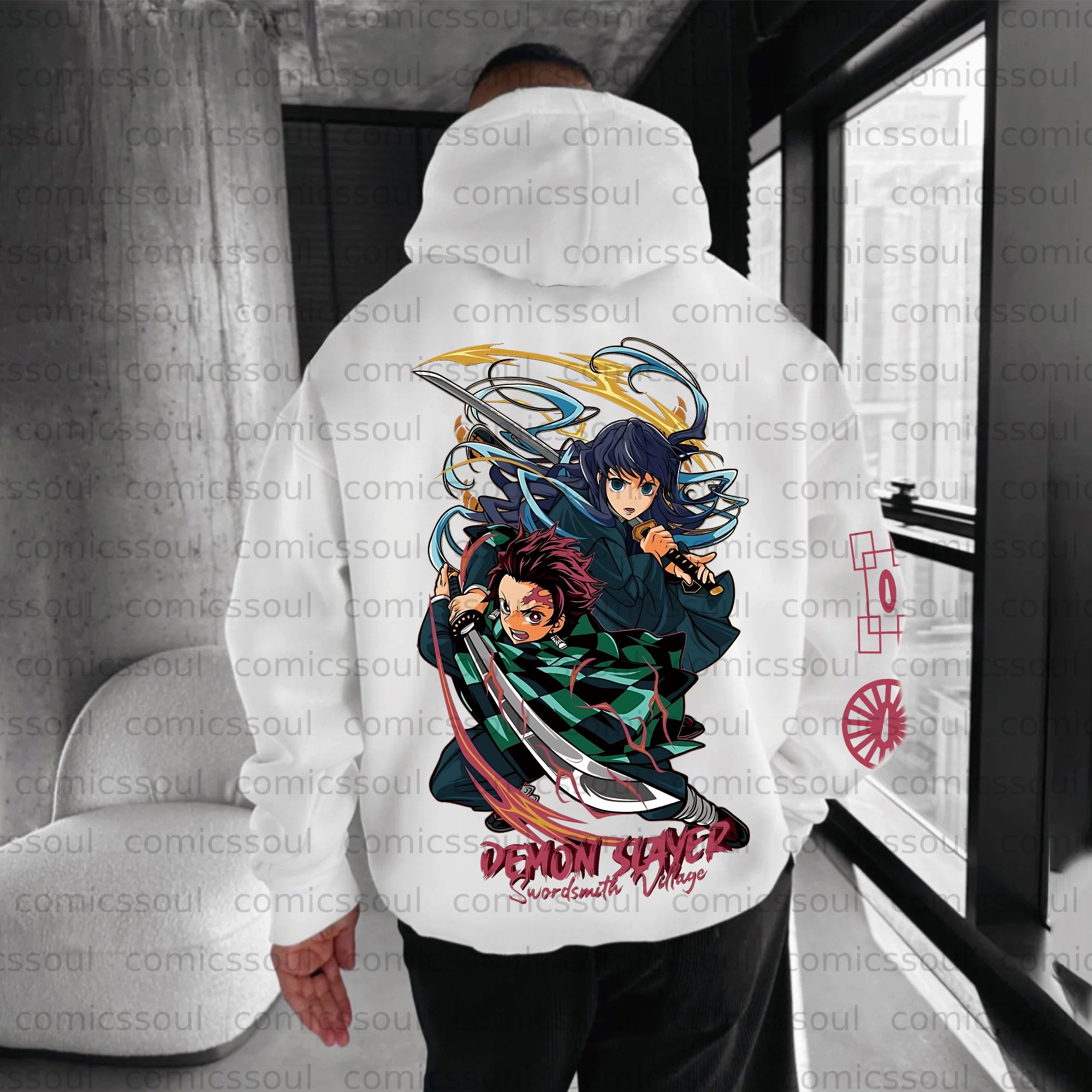 Unisex Anime Graphic Streetwear Vintage Plush Hoodie