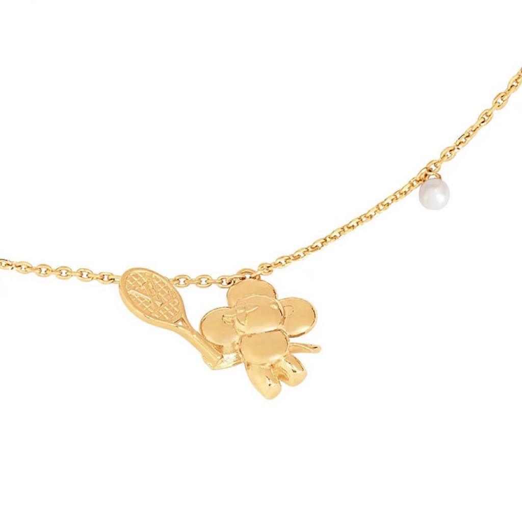 Louis Vuitton Tennis Racket Vivienne Pendant Necklace - Original Replica Club