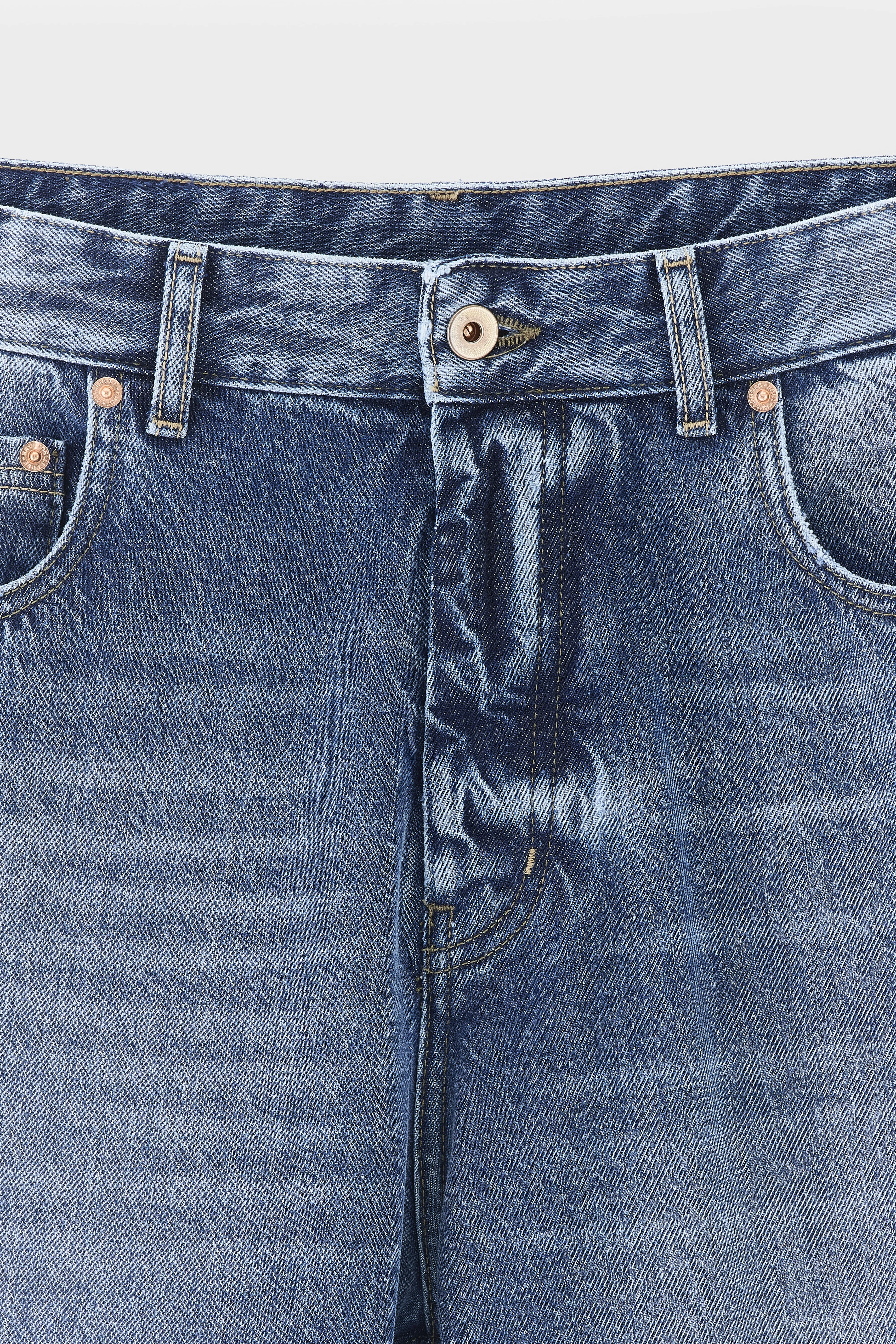 Bellerose Denim N. 08 - straight jeans (261 / M / MD BLUE MARBLE)
