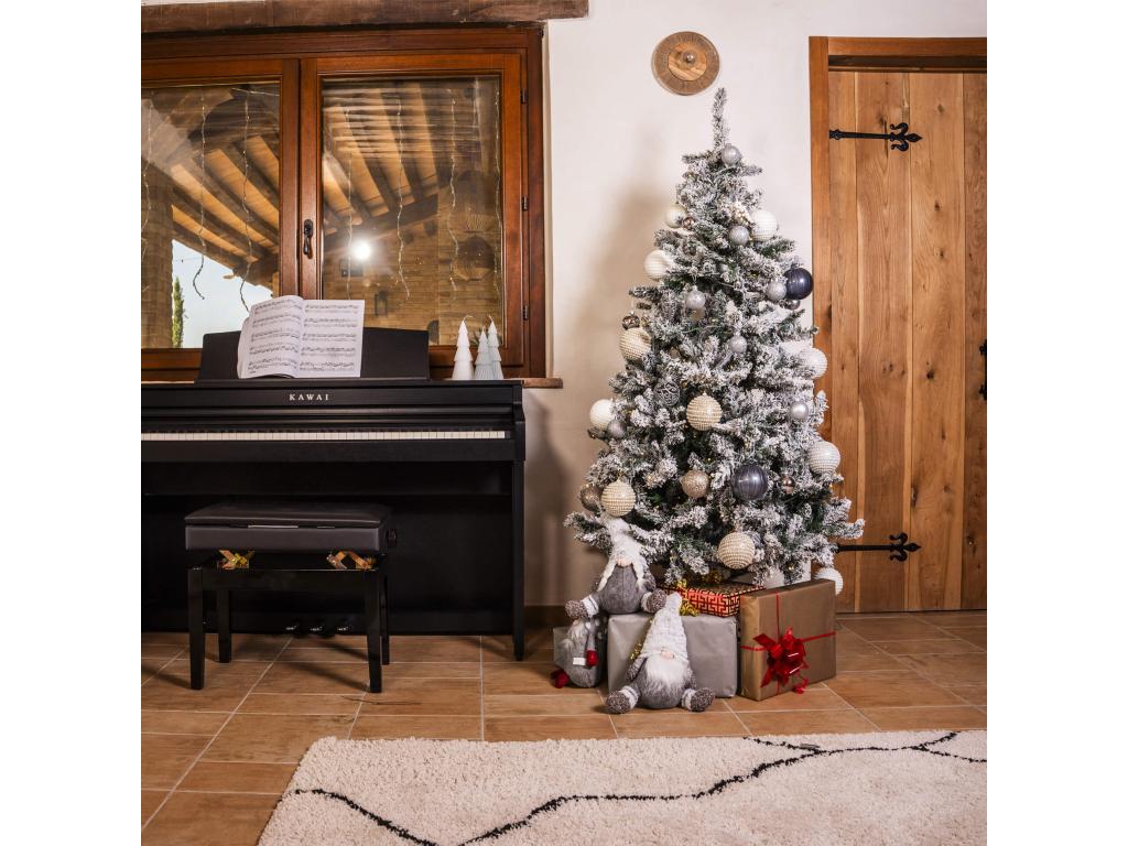 Árbol de Navidad nevado 150 cm de grosor Abeto artificial realista 809 ramas