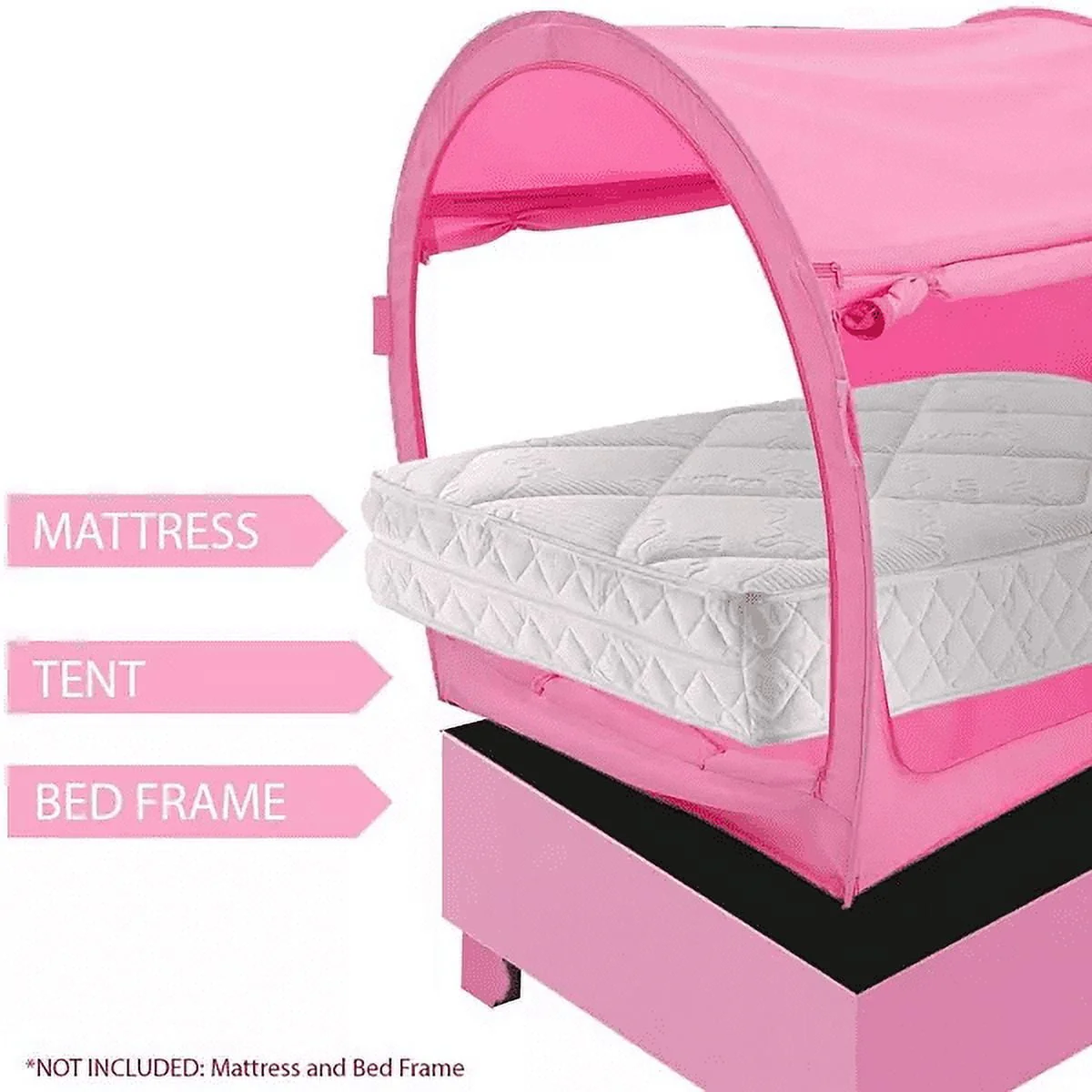 Alvantor Bed Tent Pop Up Canopy Full Pink - Image 7