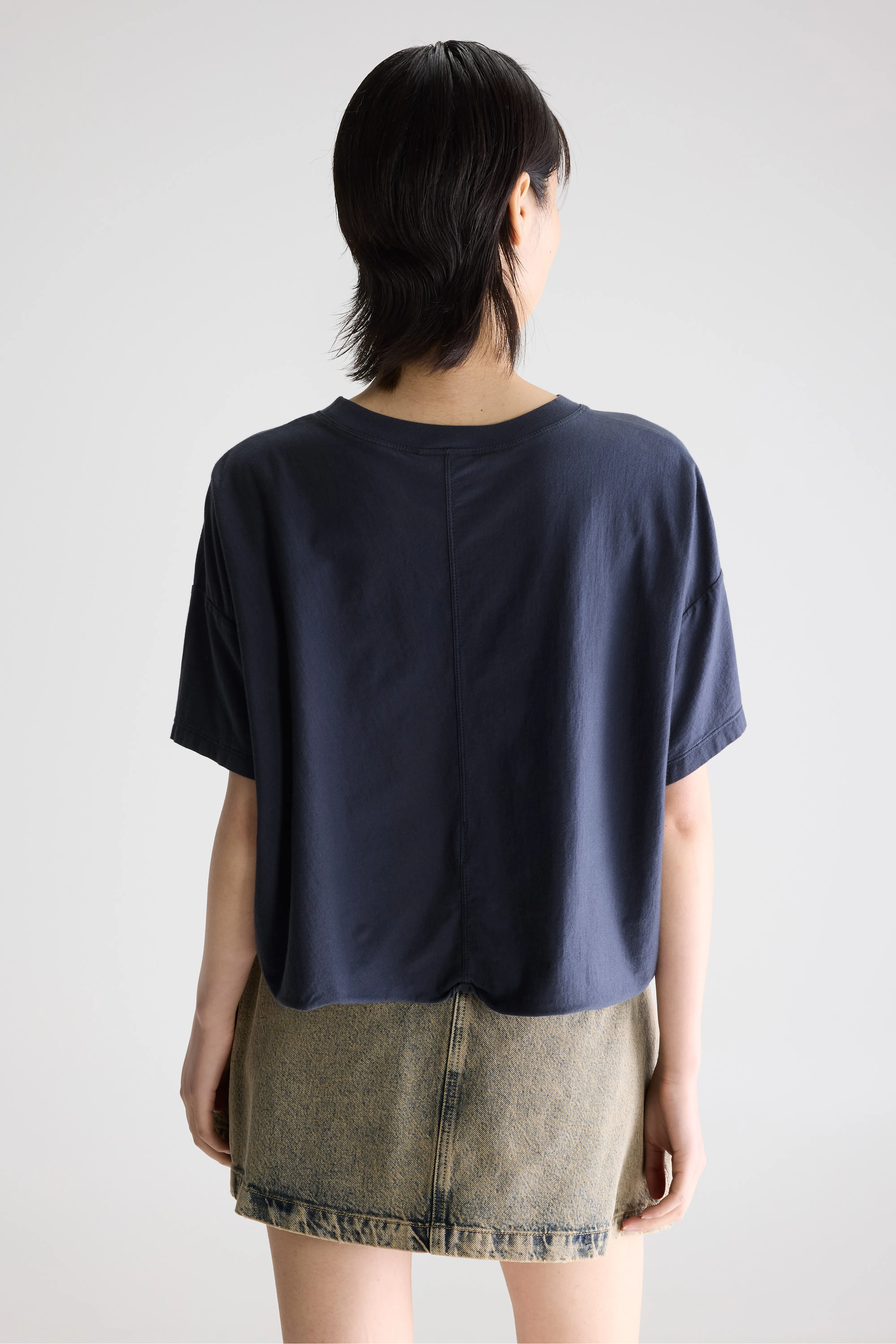 Bellerose Farpy cropped t-shirt (261 / W / NAVY)