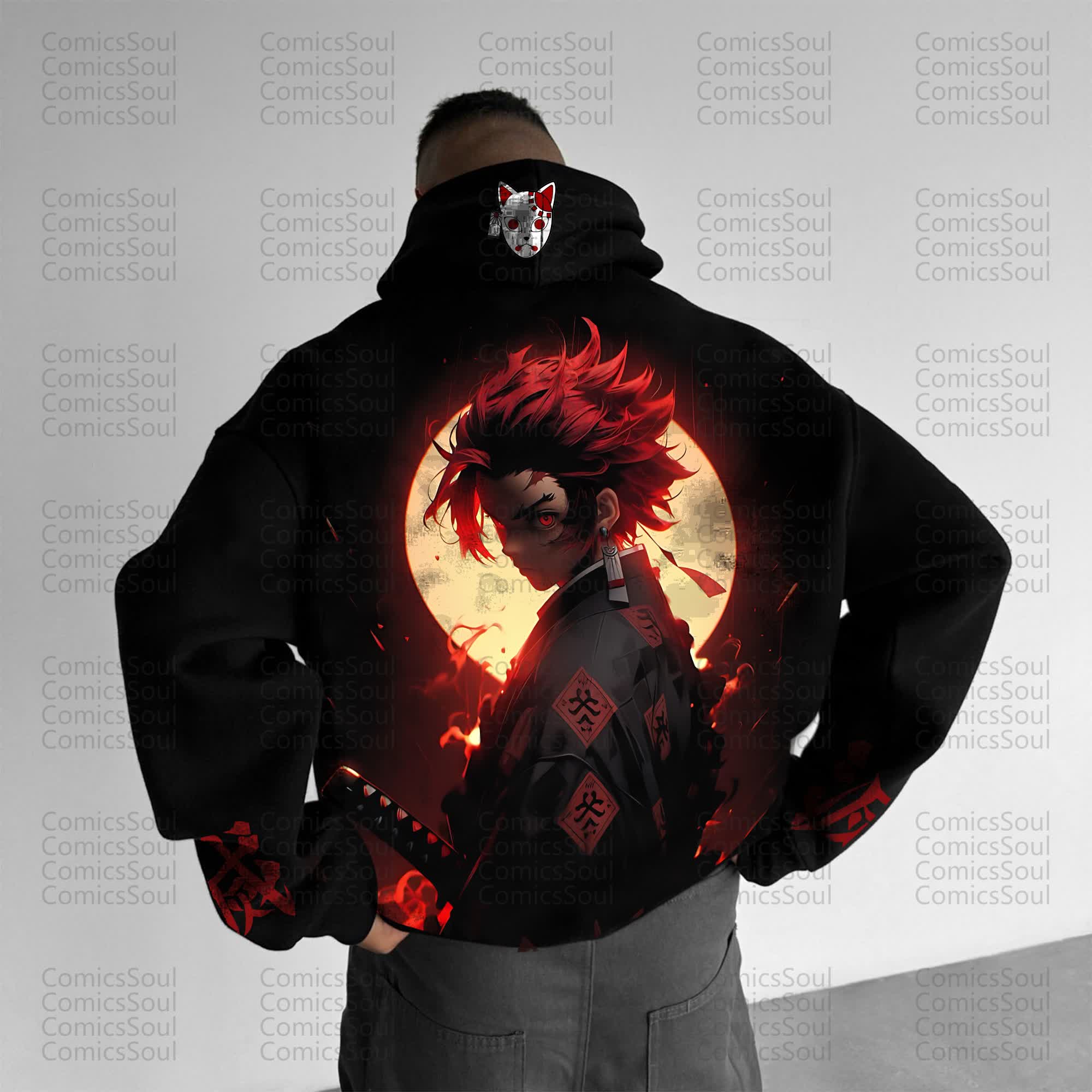 Unisex “Comicssoul” Anime Graphic Streetwear Vintage Hoodie
