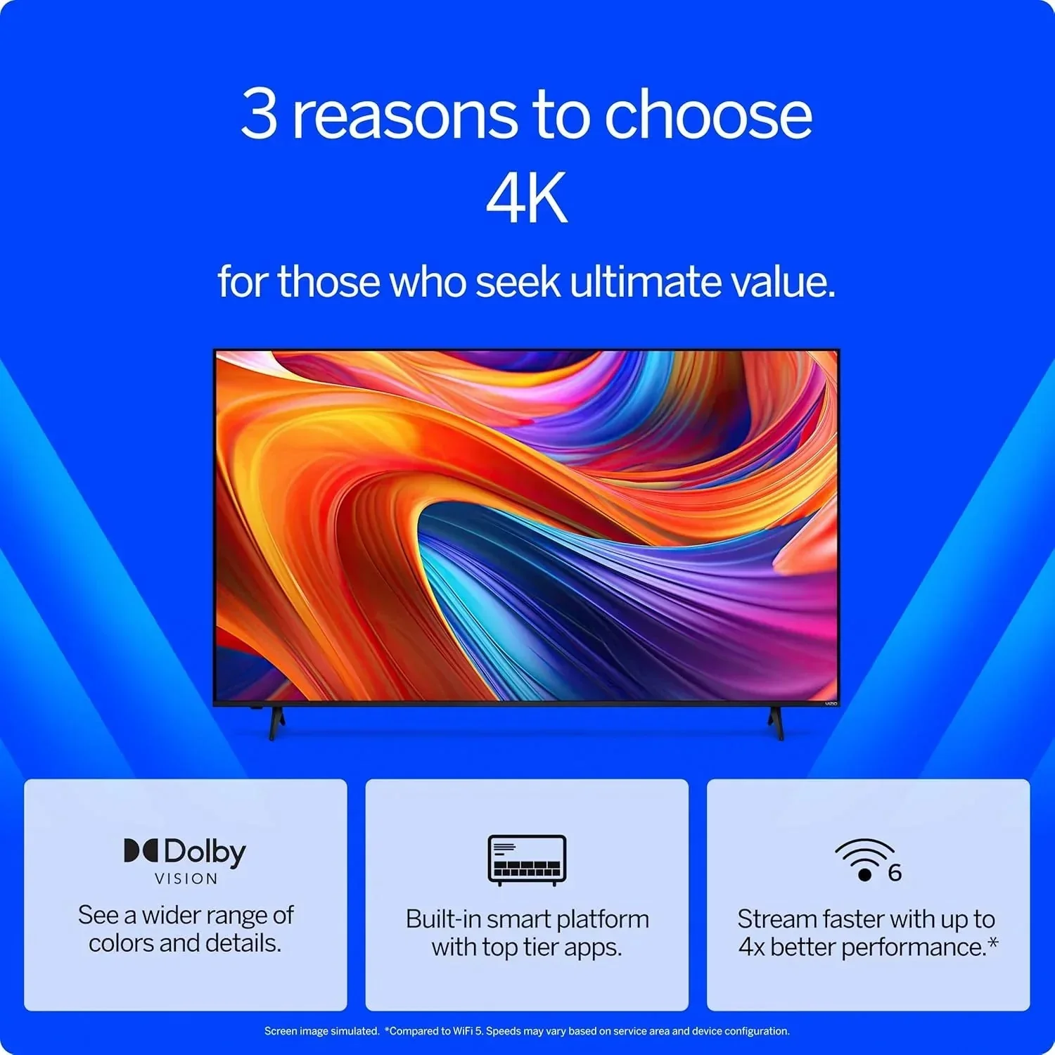 VIZIO 50 in 4K HDR Smart TV, Black - V4K50M-08 - Image 2 VIZIO 50 in 4K HDR Smart TV, Black - V4K50M-08 - Image 2