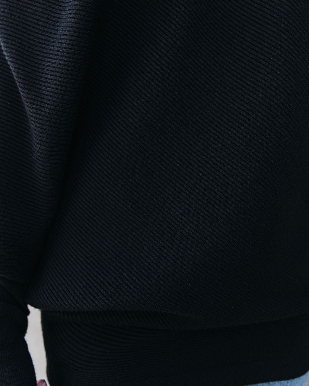 All That Ribbed Cashmere Blend Sweater - Black - Se7enfashion