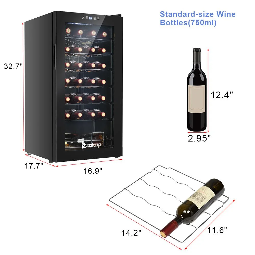 Ktaxon 18 Bottle Compressor Wine Cooler Freestanding Wine Fridge, Fast Cooling, Low Noise - Image 59