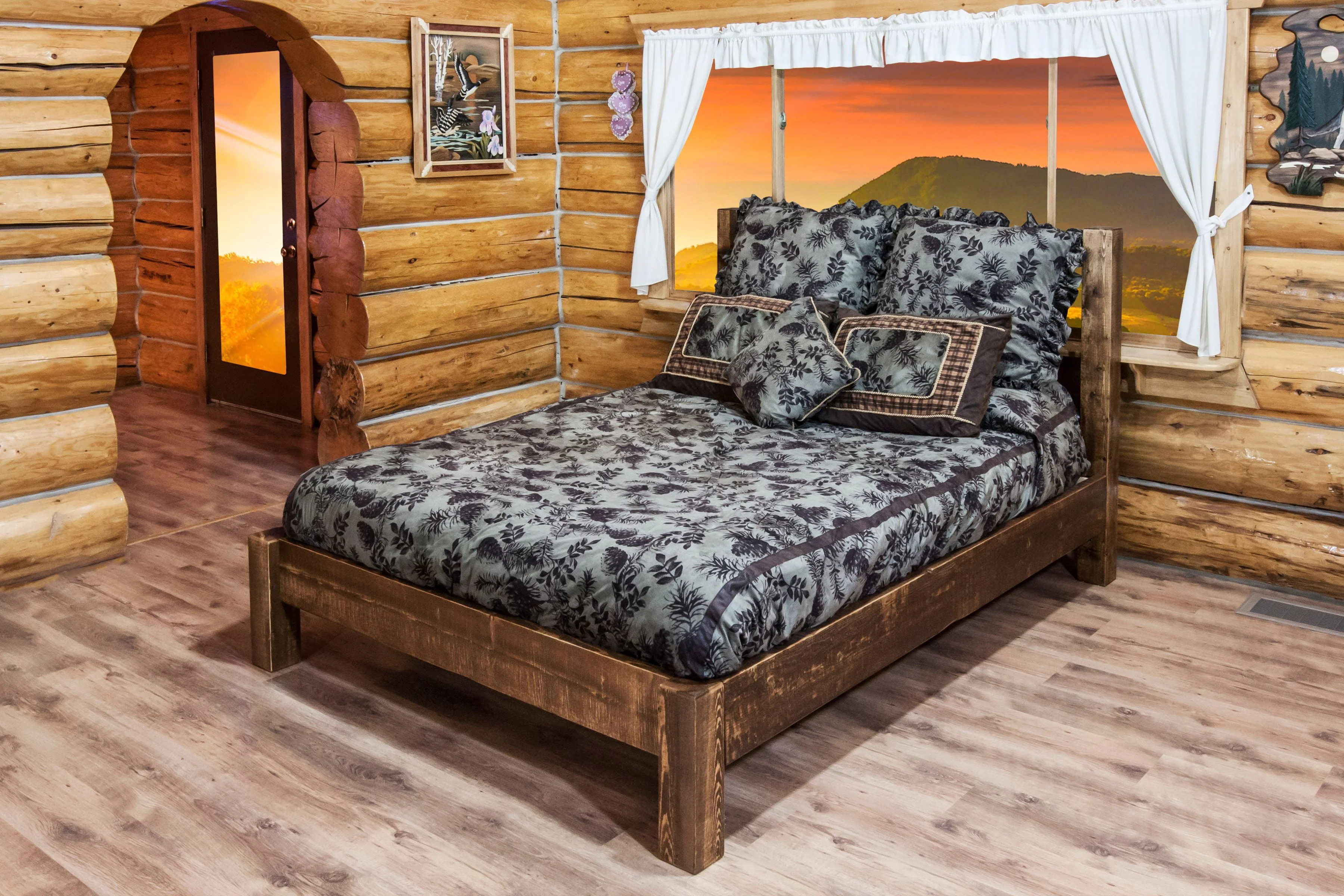 Homestead Collection Full Platform Bed, Stain & Clear Lacquer Finish - Image 2