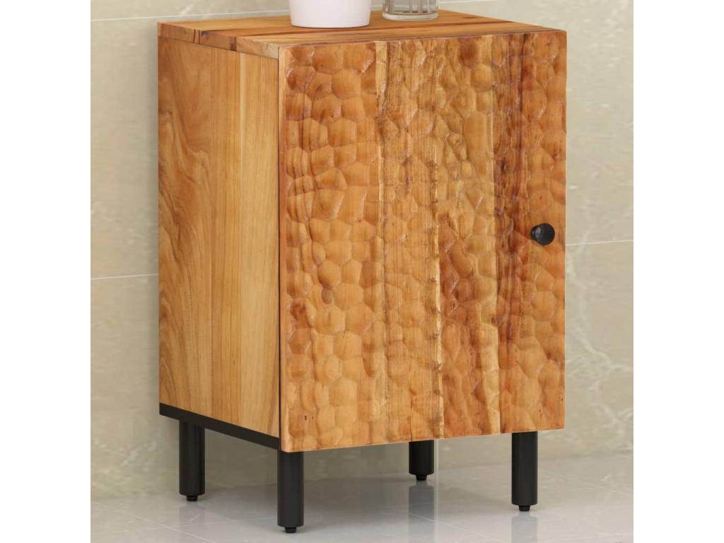 Mueble de baño madera maciza de acacia 38x33x58 cm