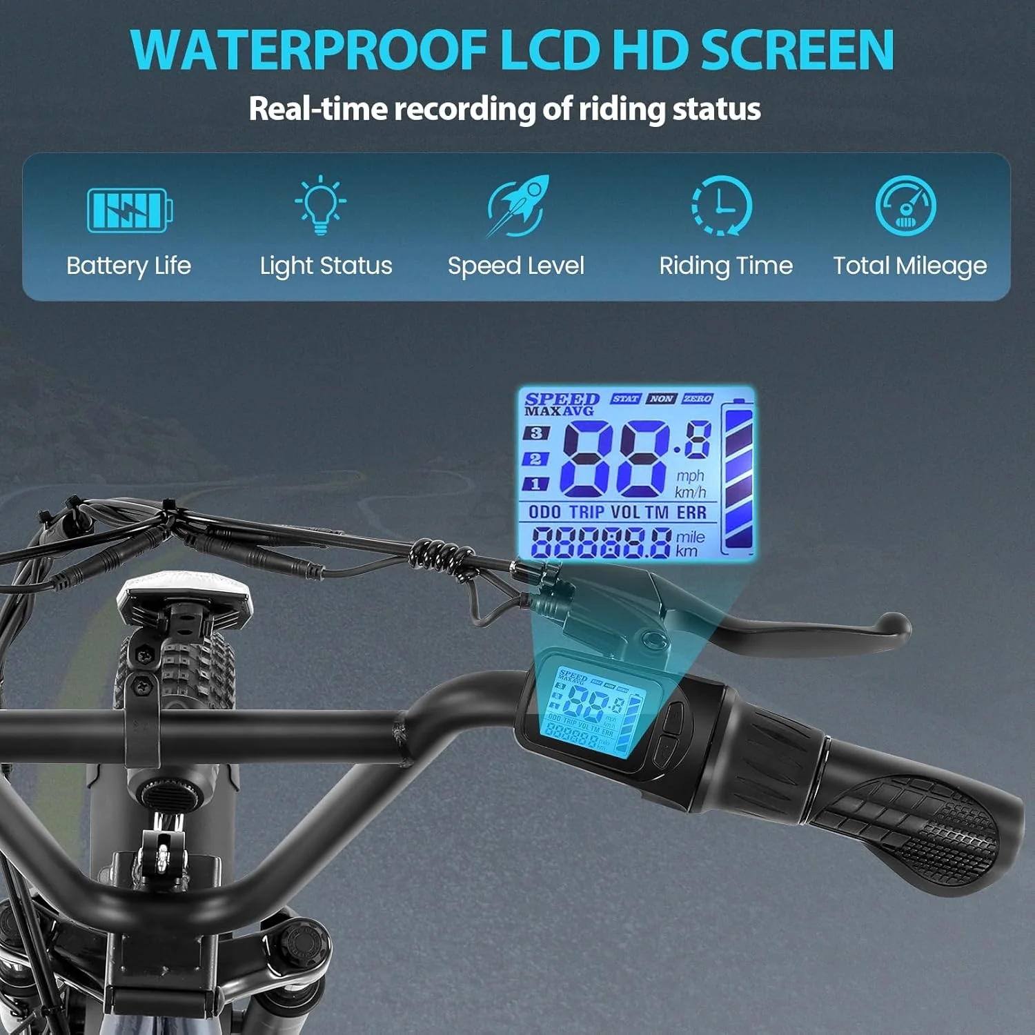 Caroma Peak 800W Foldable Adult Electric Scooter with 20-inch Wide Tires, 48V Battery, Basket, and Adjustable Seat