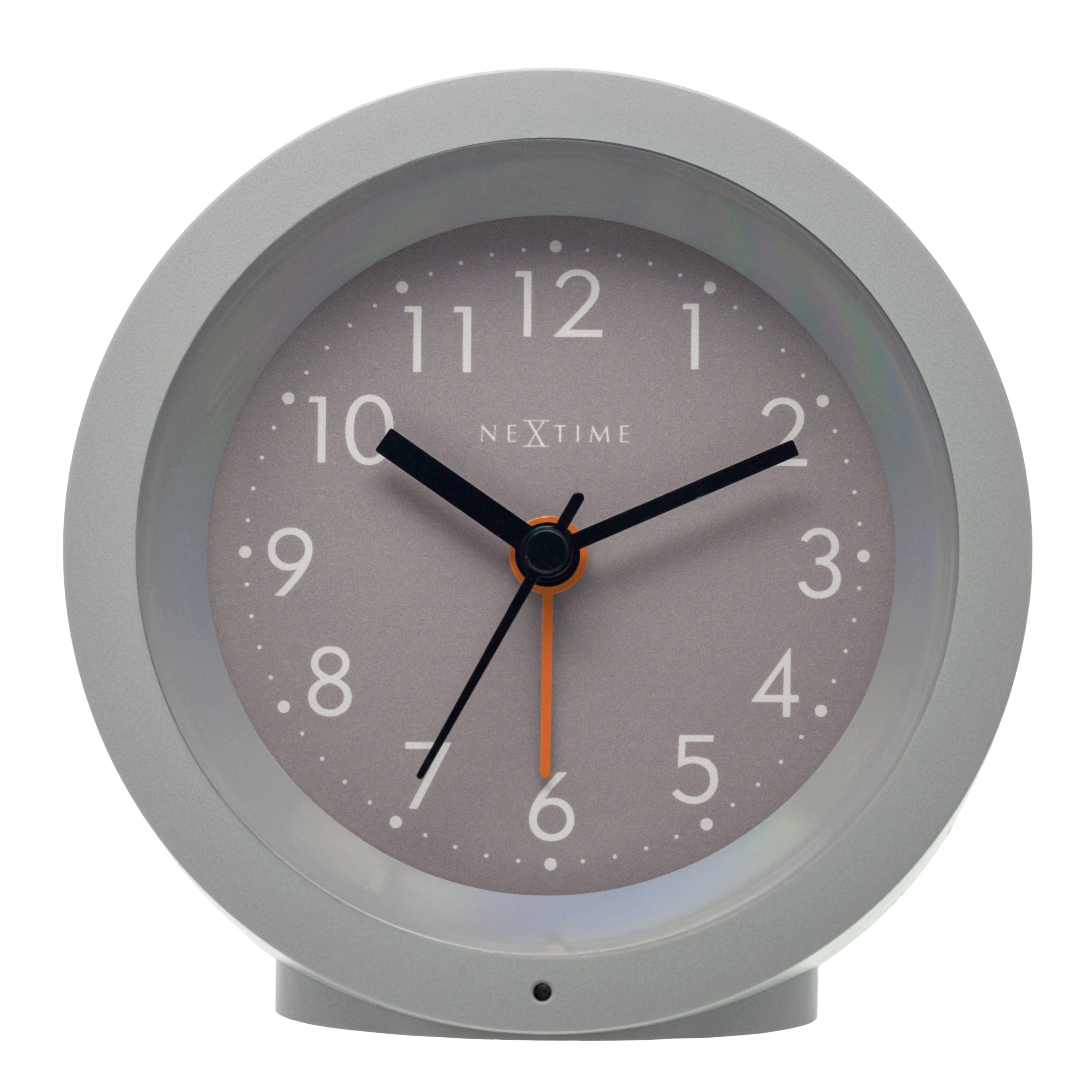 NeXtime - Tafelwekker Ø10,5 cm x 3,6 cm - Stil - Verlicht Wijzerplaat