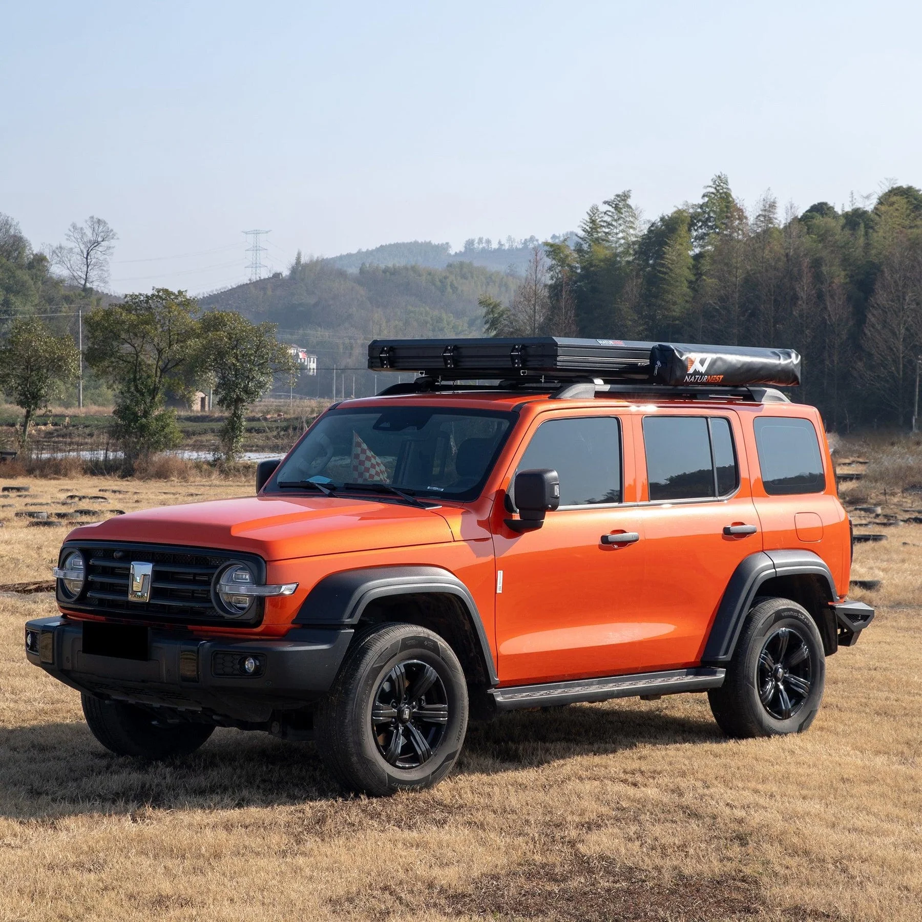 Naturnest Portable Car Camping Shower Tent Featuring a Roof and Floor Mat, Car Tents for Camping SUV, Overlanding Car Bathroom Tent Providing Privacy for Camping, Portable Shower Tent for Camping - Image 8