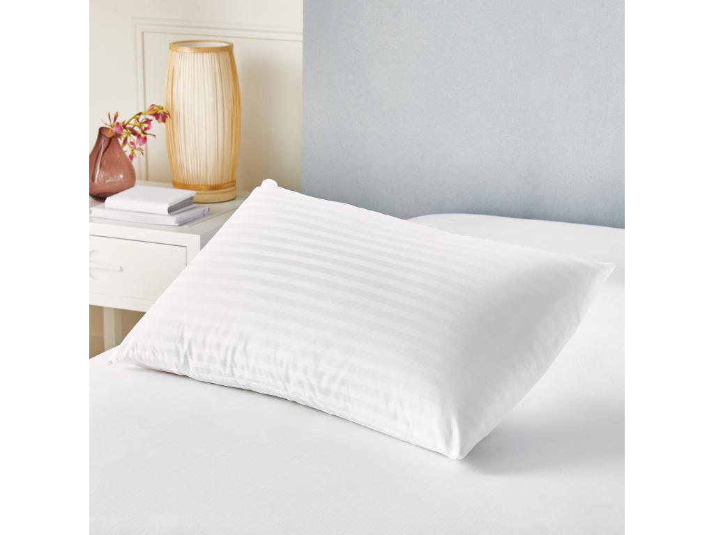 Almohada de plumón con doble funda 100% algodón 45x70cm Decoromantico Home