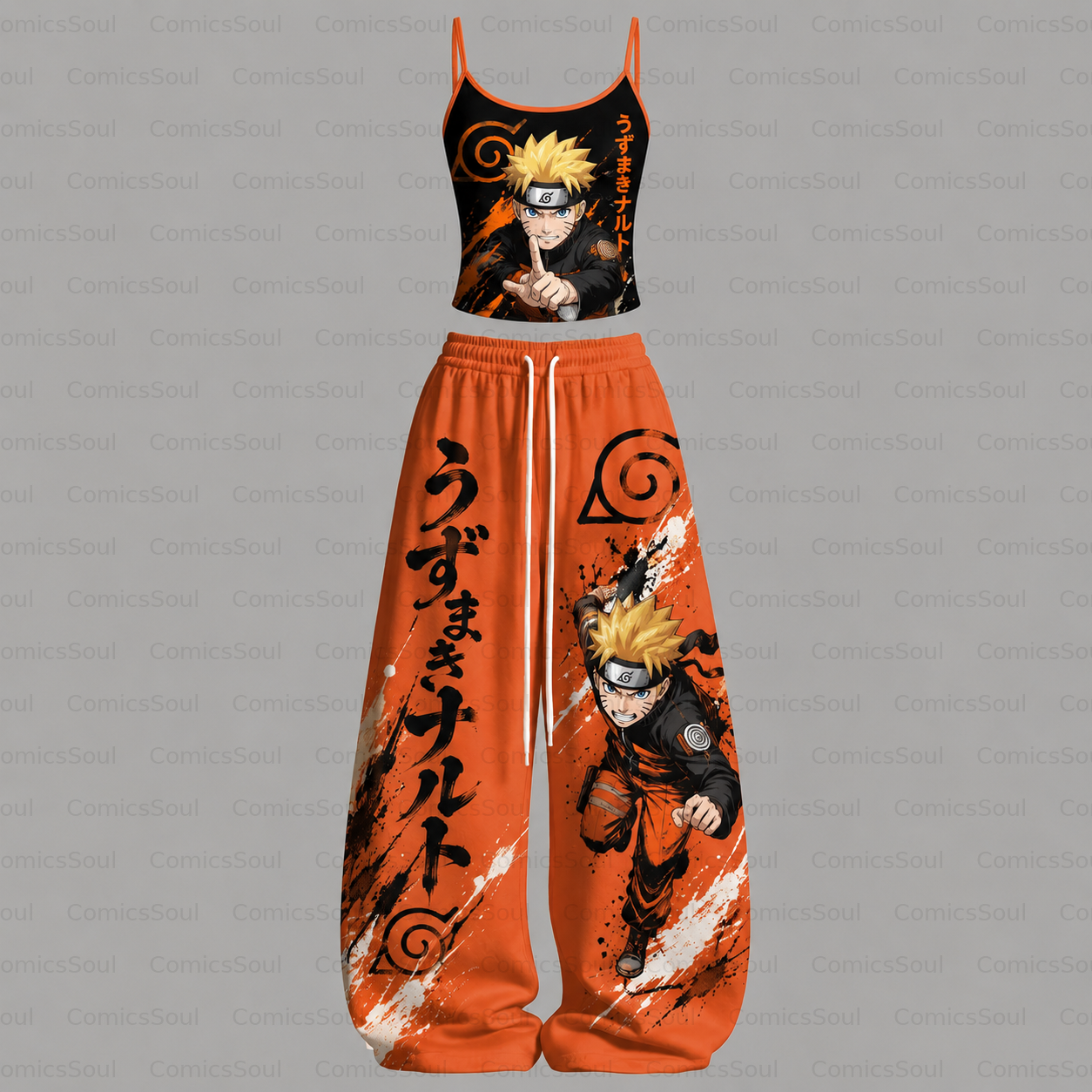 NARUTO Top & Elasticated Trousers Two-Piece Set